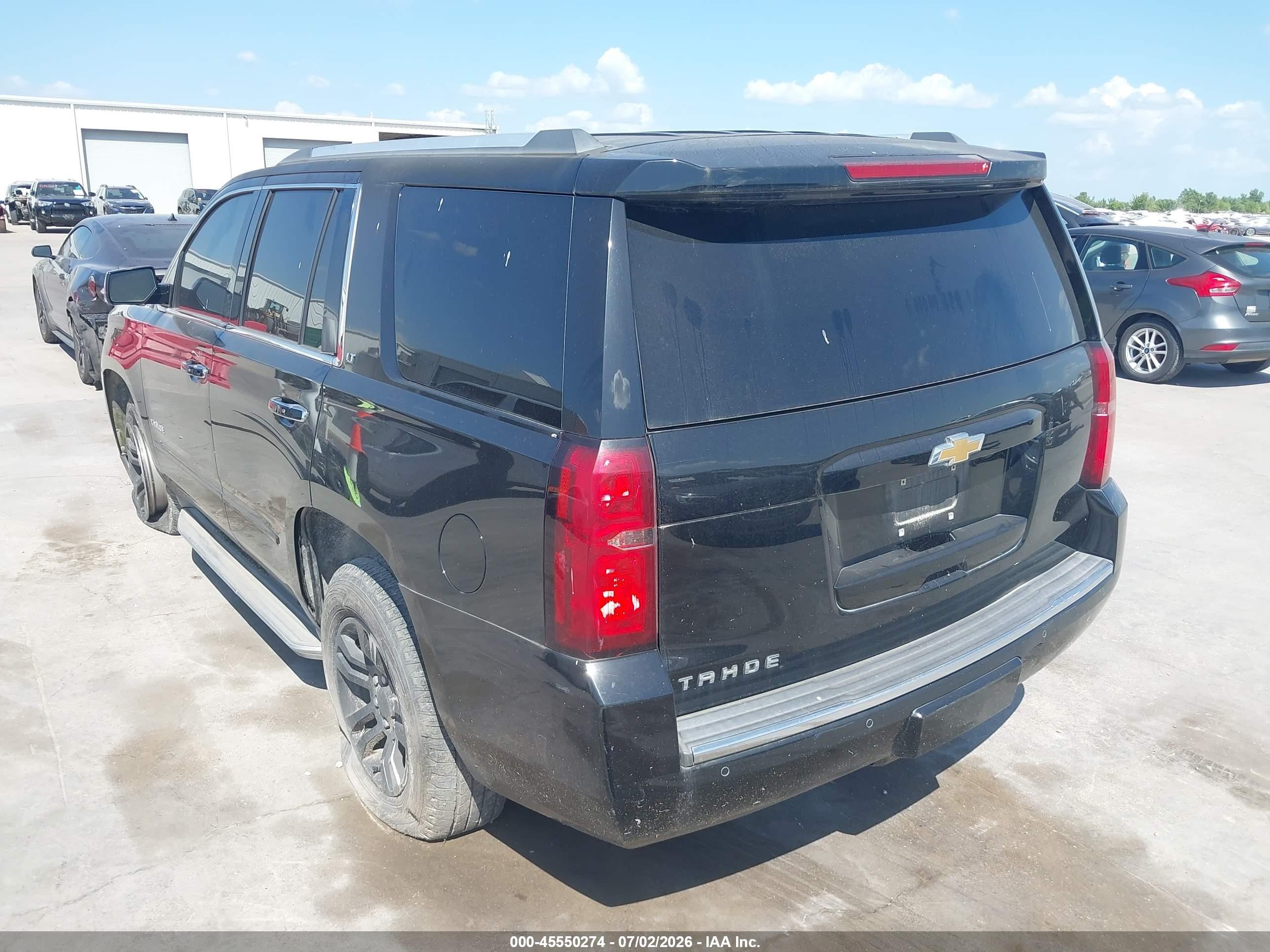 2015 Chevrolet Tahoe Ltz Black vin: 1GNSCCKC0FR186353