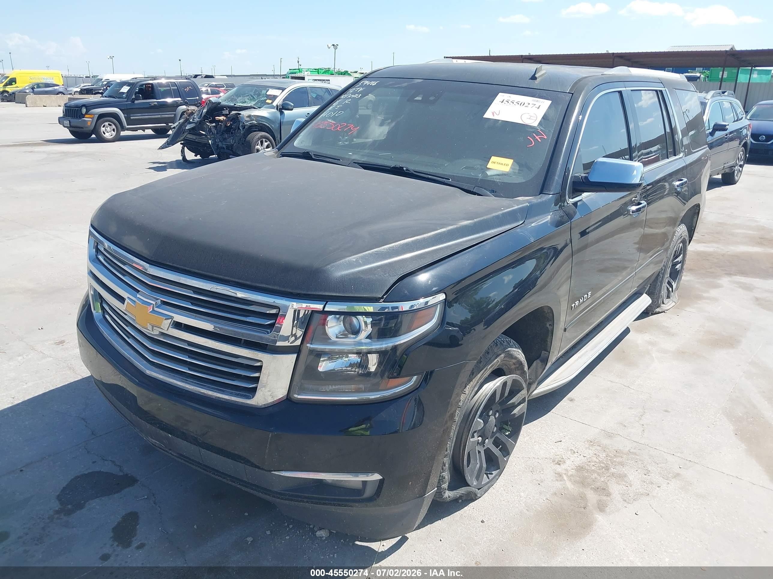 2015 Chevrolet Tahoe Ltz Black vin: 1GNSCCKC0FR186353
