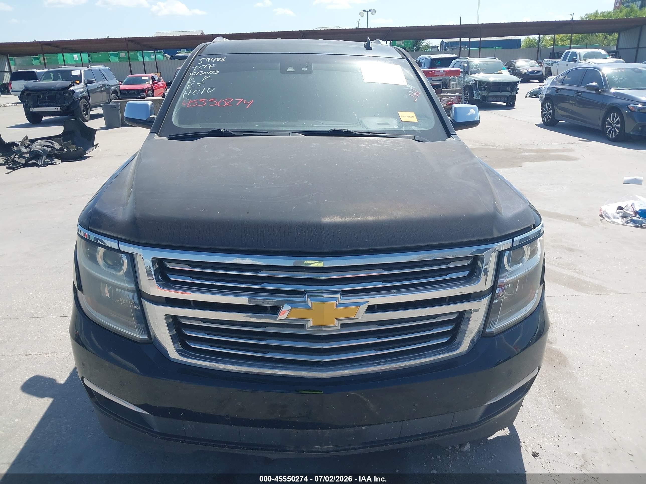 2015 Chevrolet Tahoe Ltz Black vin: 1GNSCCKC0FR186353