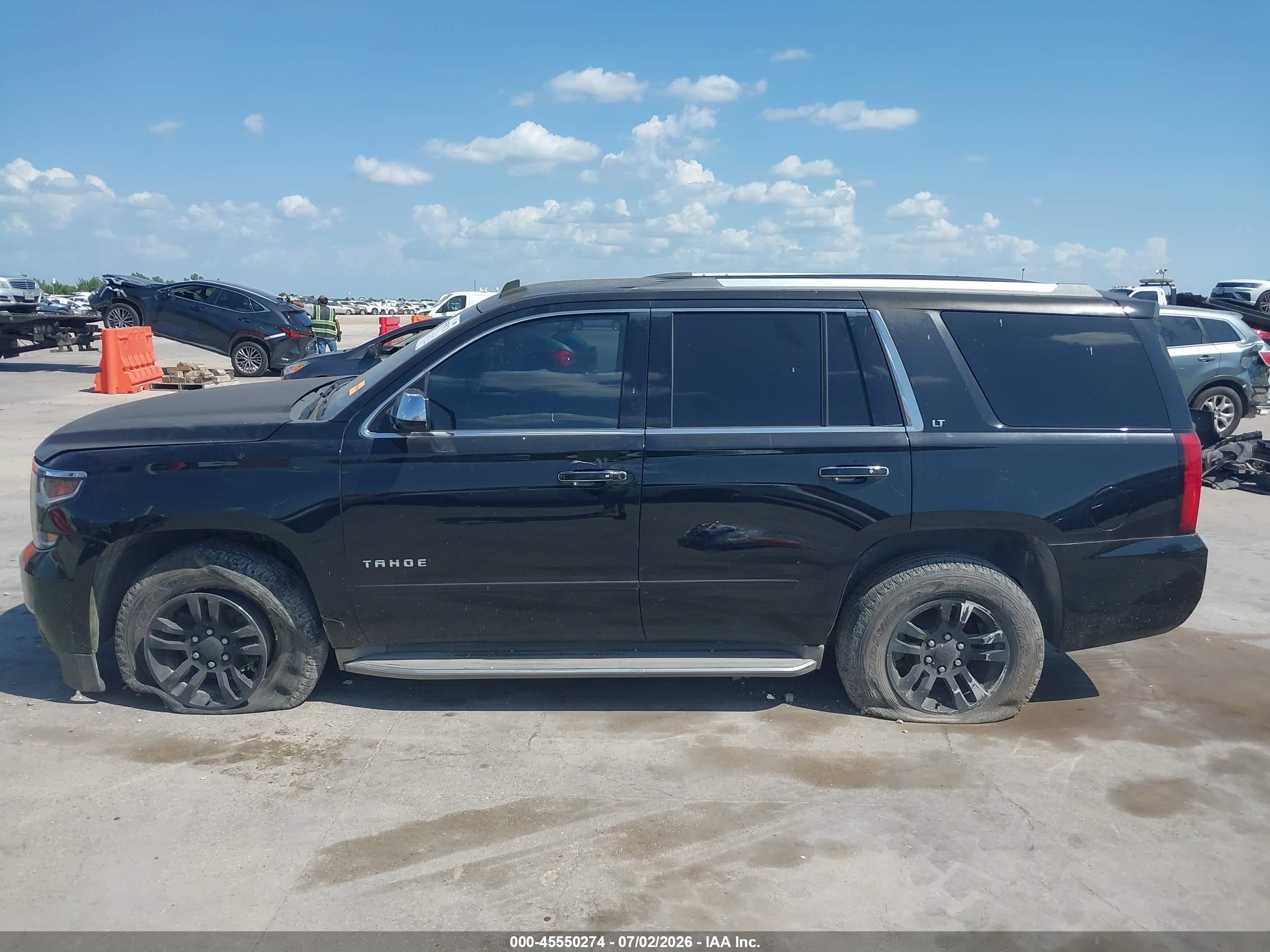 2015 Chevrolet Tahoe Ltz Black vin: 1GNSCCKC0FR186353