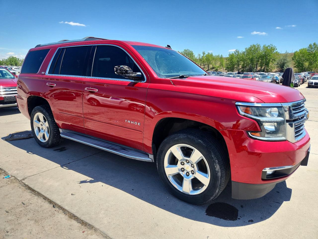 2015 Chevrolet Tahoe C1500 Ltz Red vin: 1GNSCCKC1FR110978