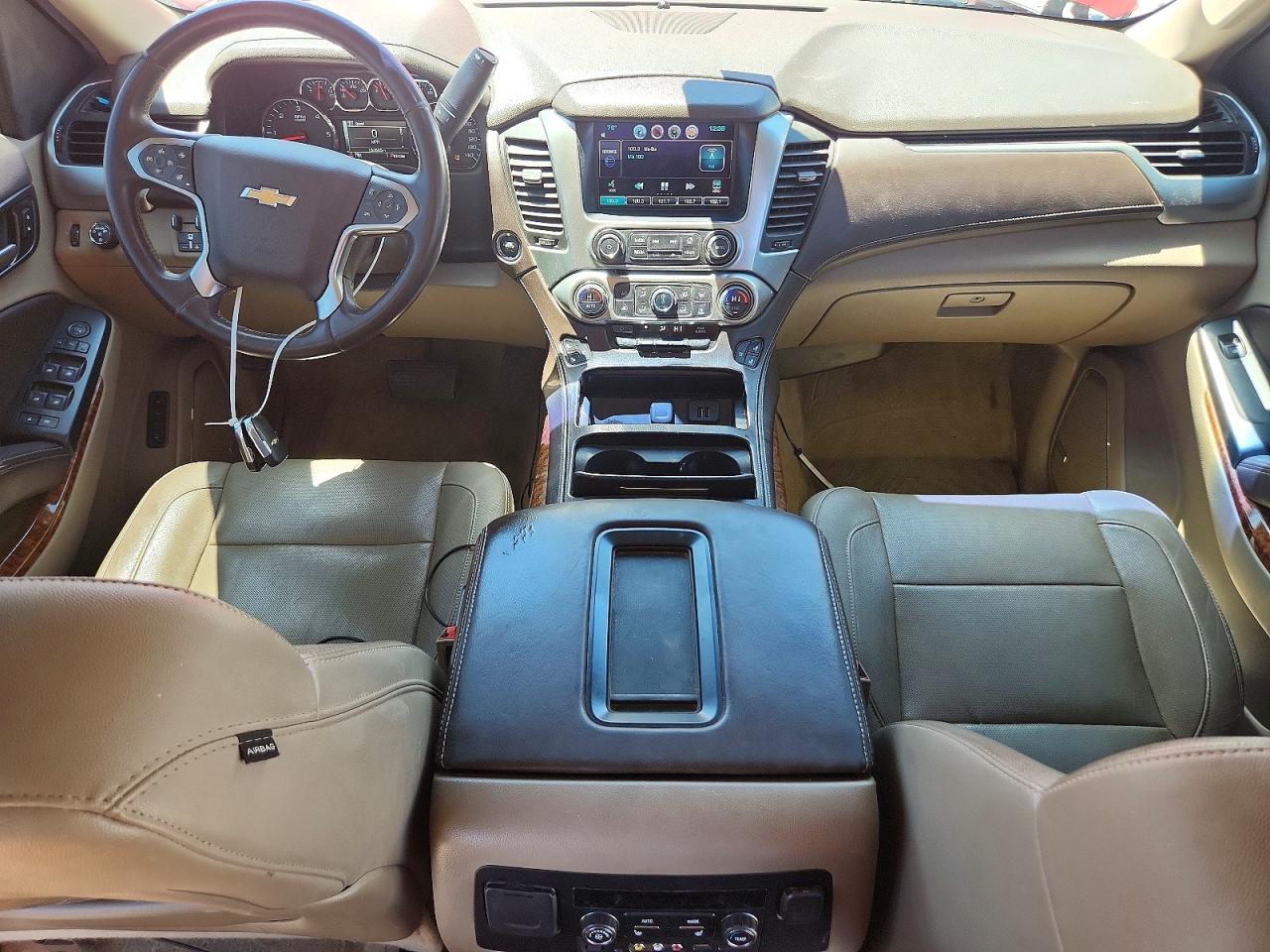 2015 Chevrolet Tahoe C1500 Ltz Red vin: 1GNSCCKC1FR110978