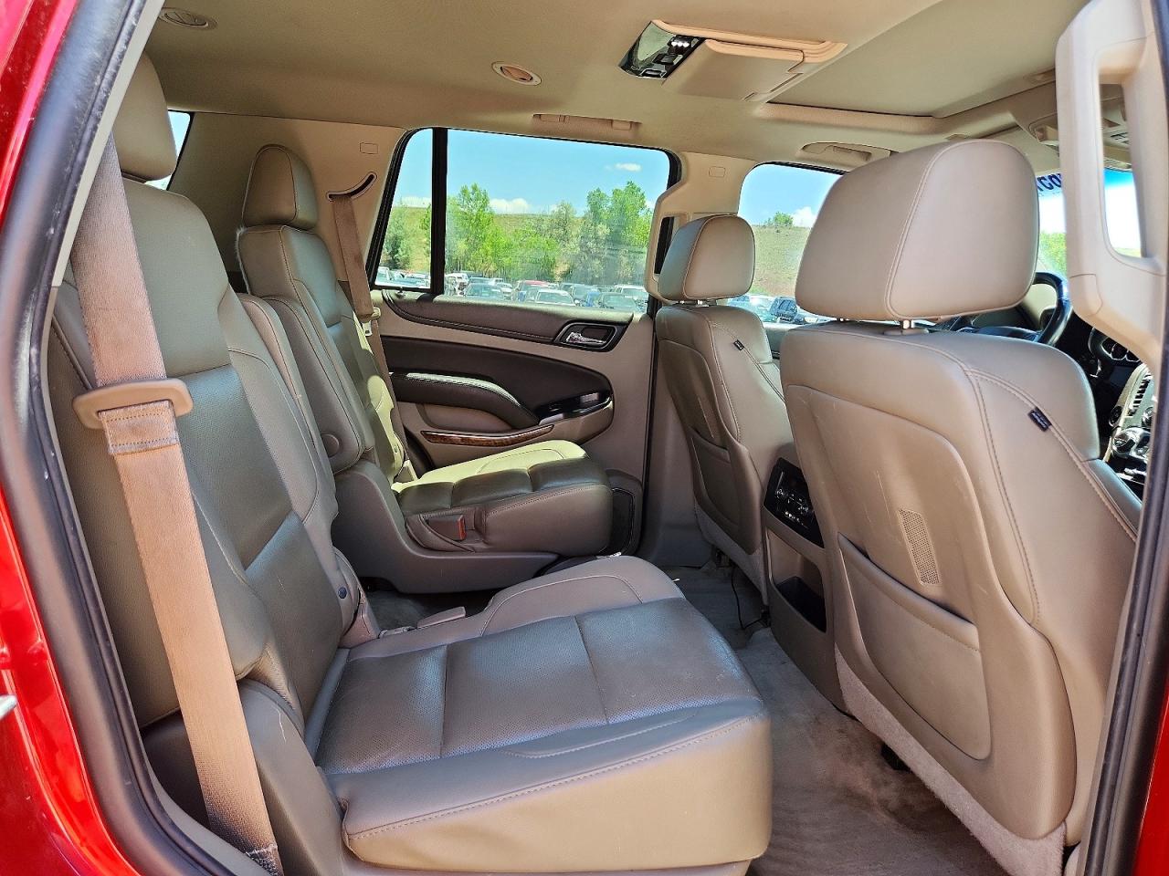 2015 Chevrolet Tahoe C1500 Ltz Red vin: 1GNSCCKC1FR110978