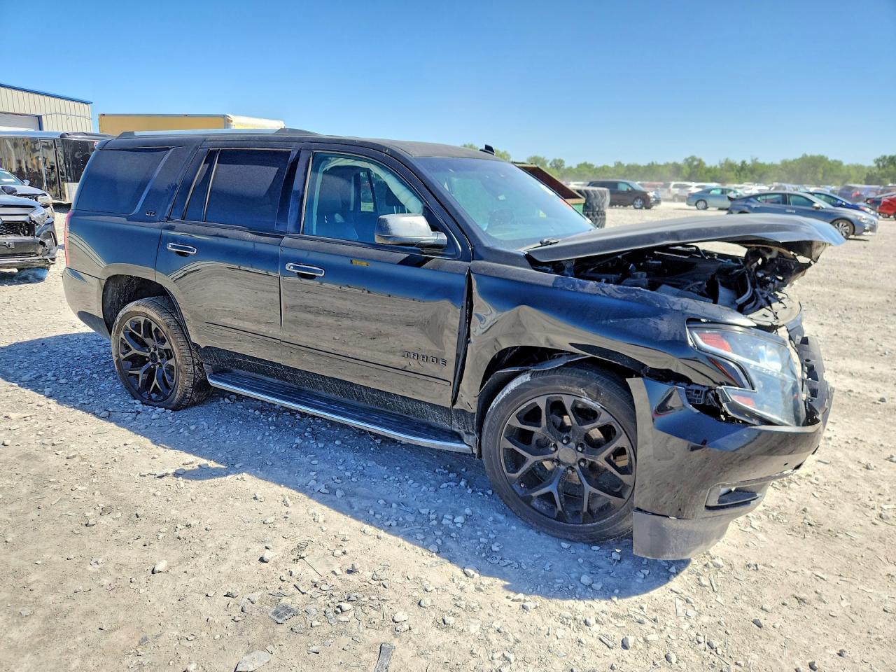 2015 Chevrolet Tahoe C1500 Ltz Black vin: 1GNSCCKC1FR117610