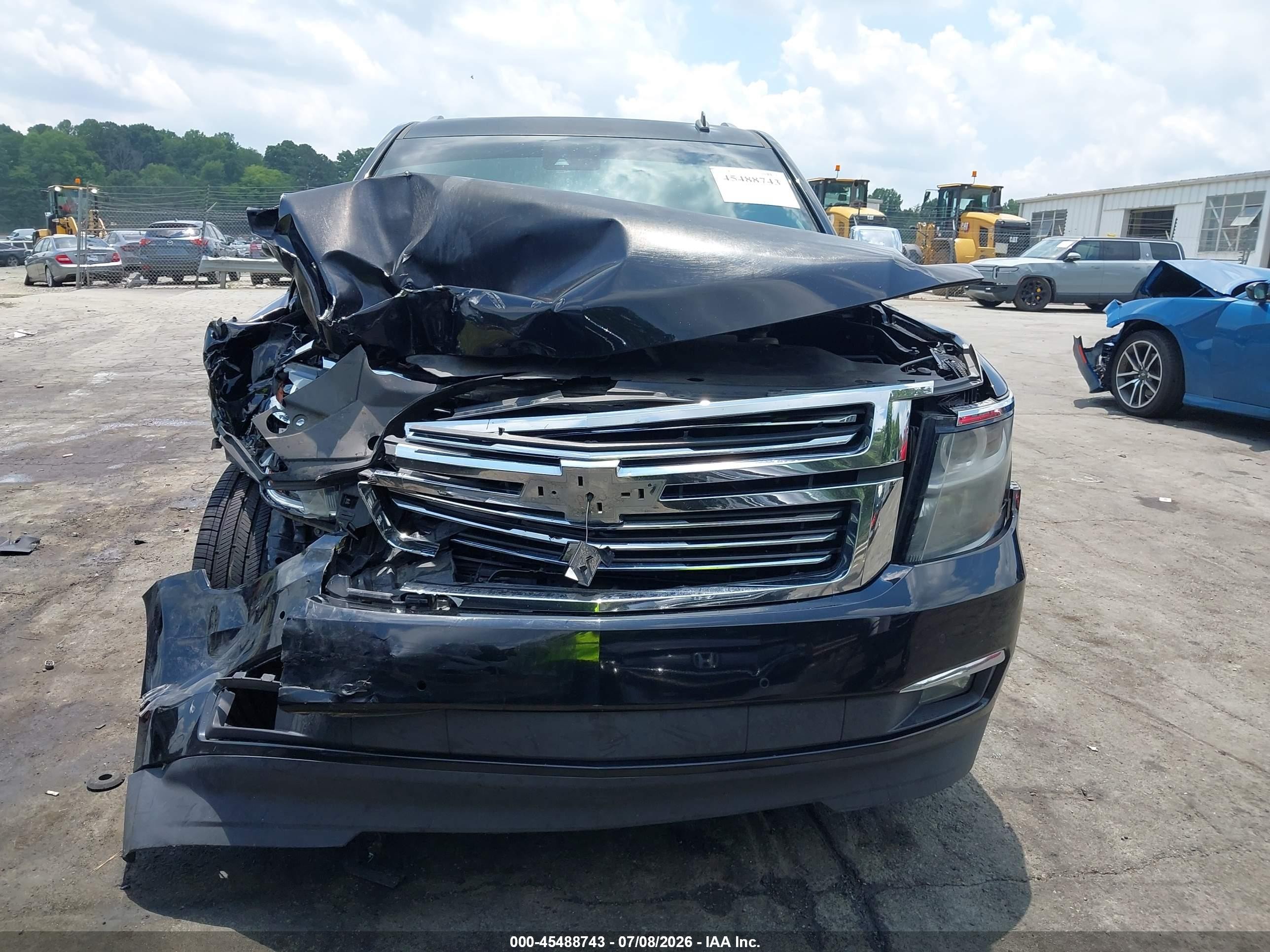 2015 Chevrolet Tahoe Ltz Black vin: 1GNSCCKC1FR246057
