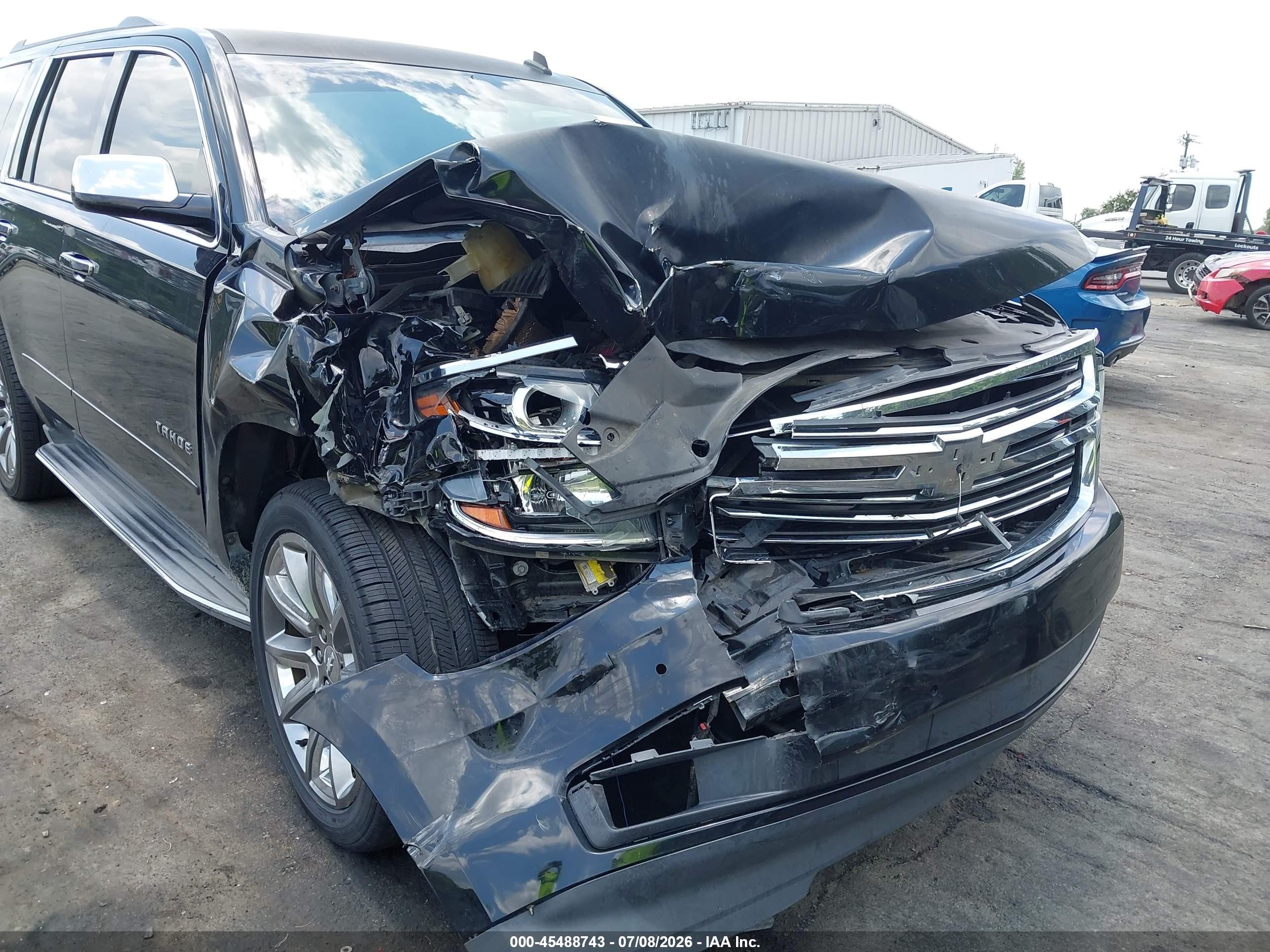 2015 Chevrolet Tahoe Ltz Black vin: 1GNSCCKC1FR246057