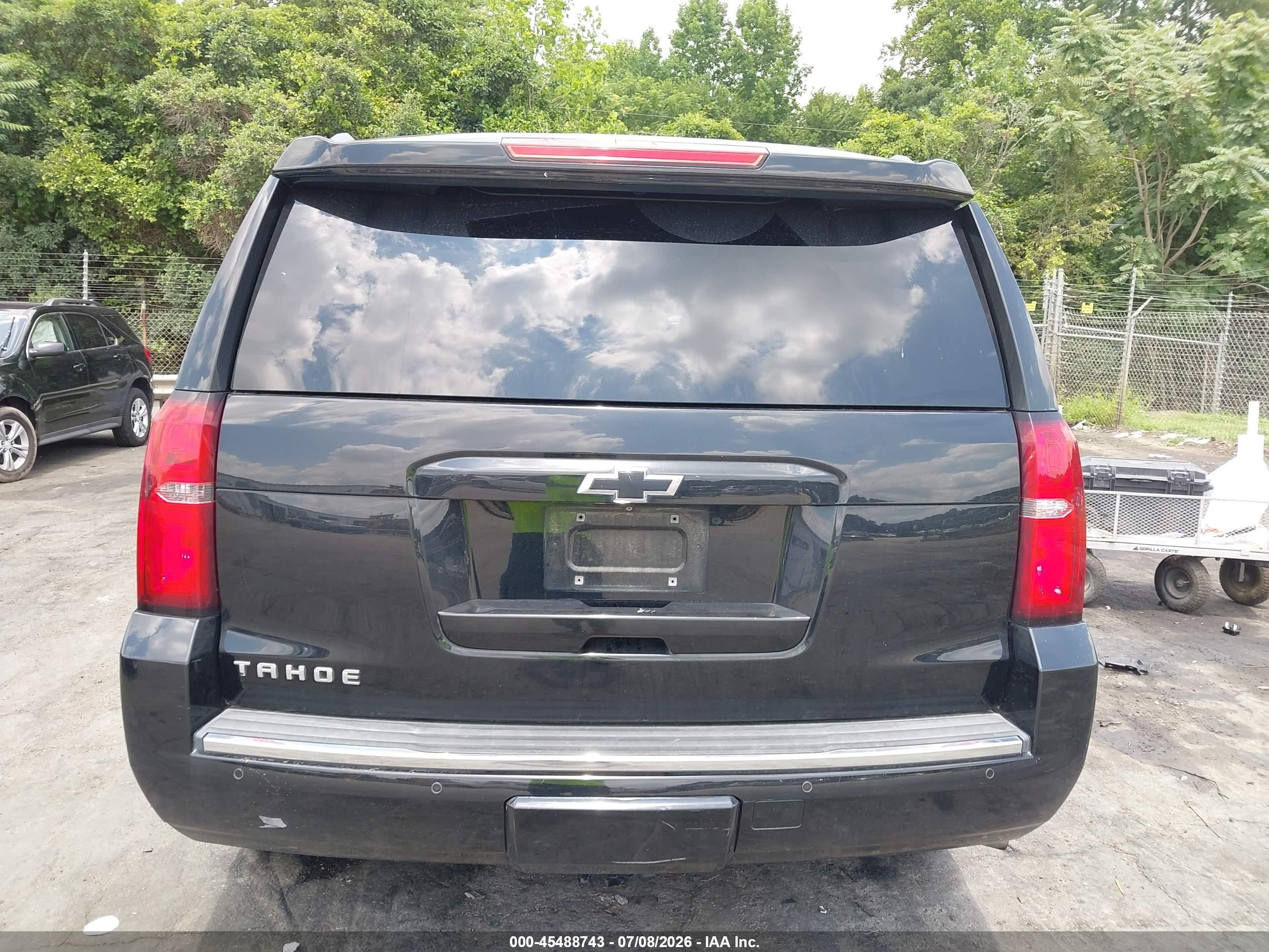 2015 Chevrolet Tahoe Ltz Black vin: 1GNSCCKC1FR246057