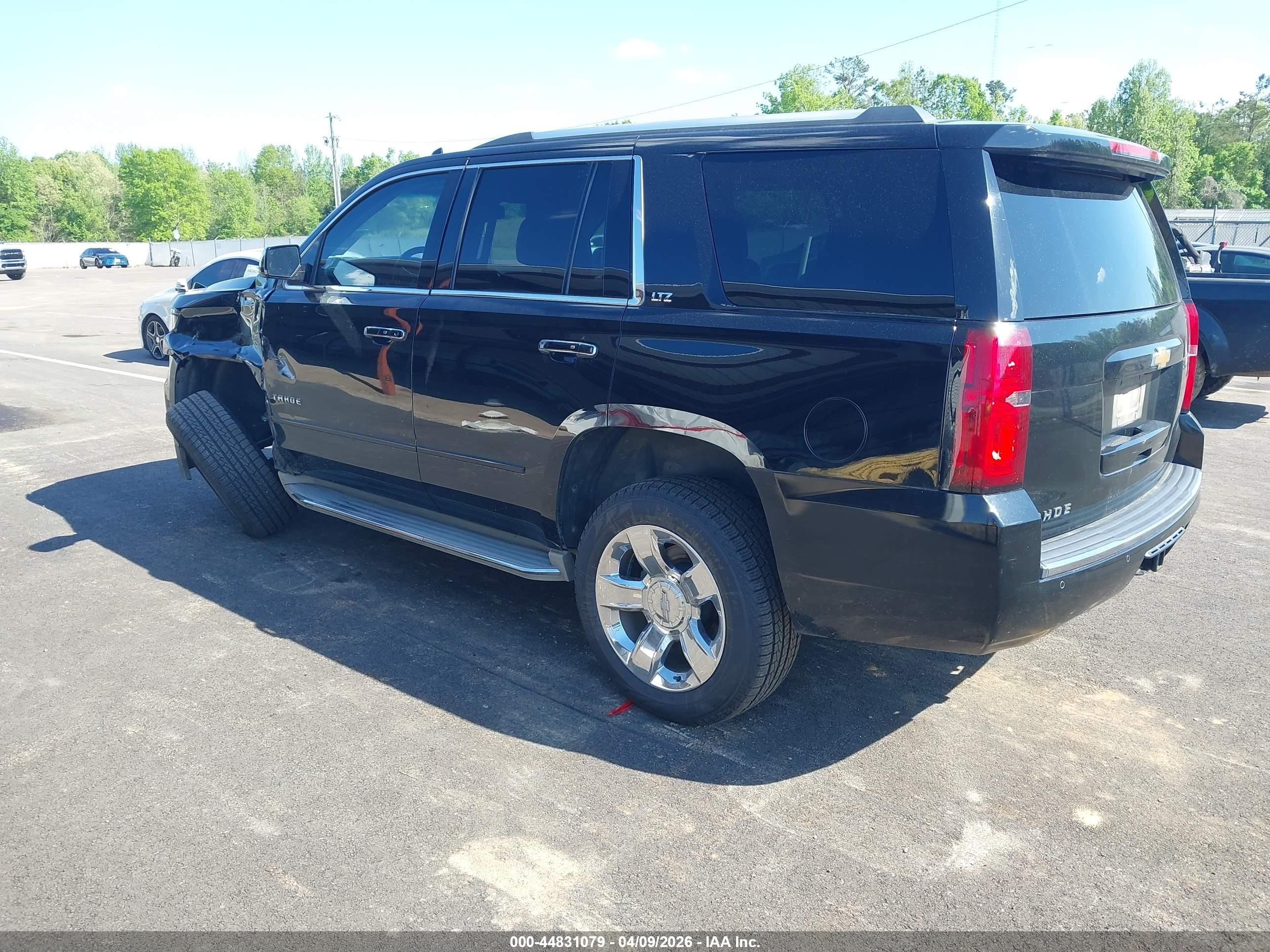 2015 Chevrolet Tahoe Ltz Black vin: 1GNSCCKC1FR504951