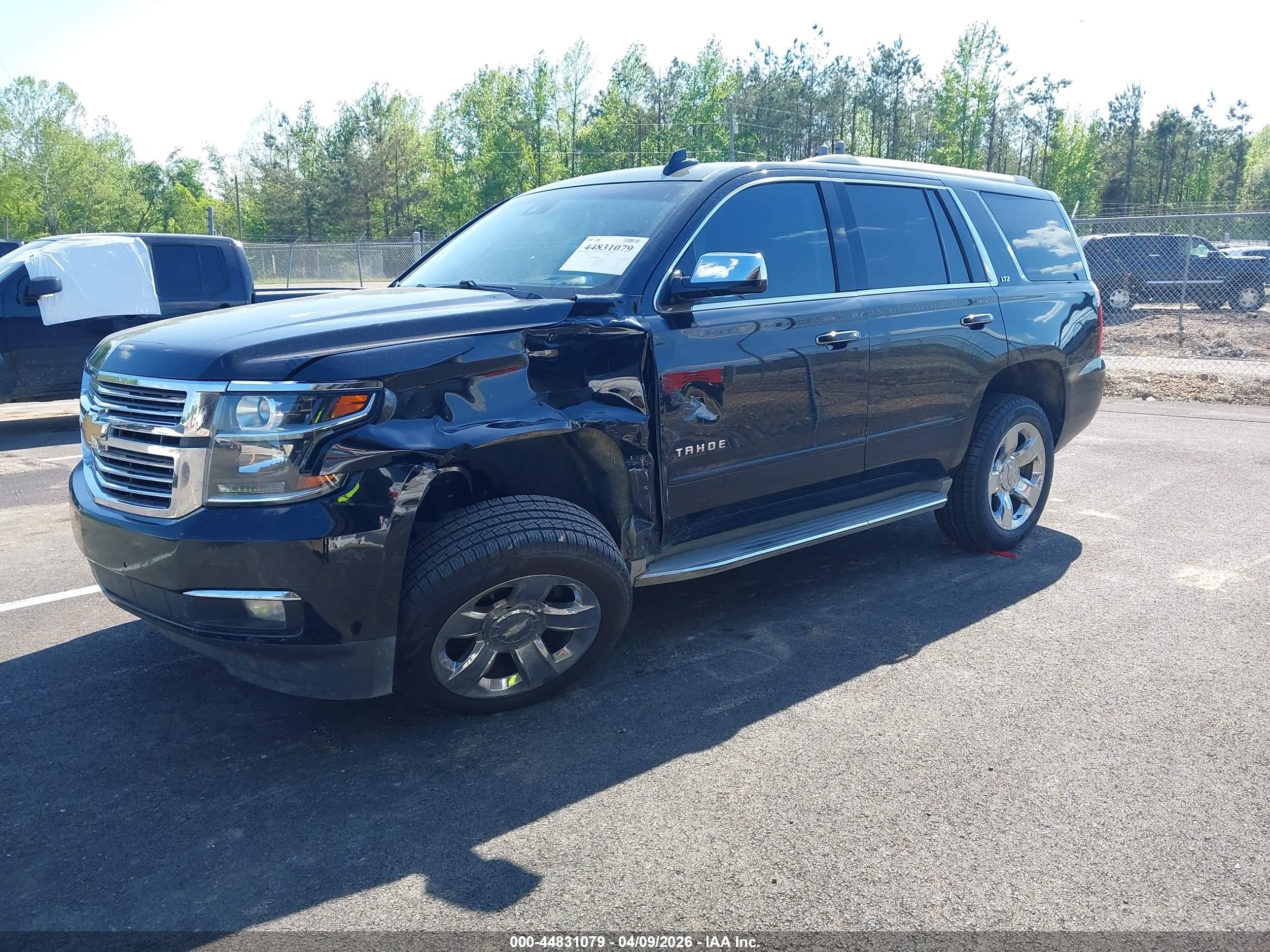 2015 Chevrolet Tahoe Ltz Black vin: 1GNSCCKC1FR504951