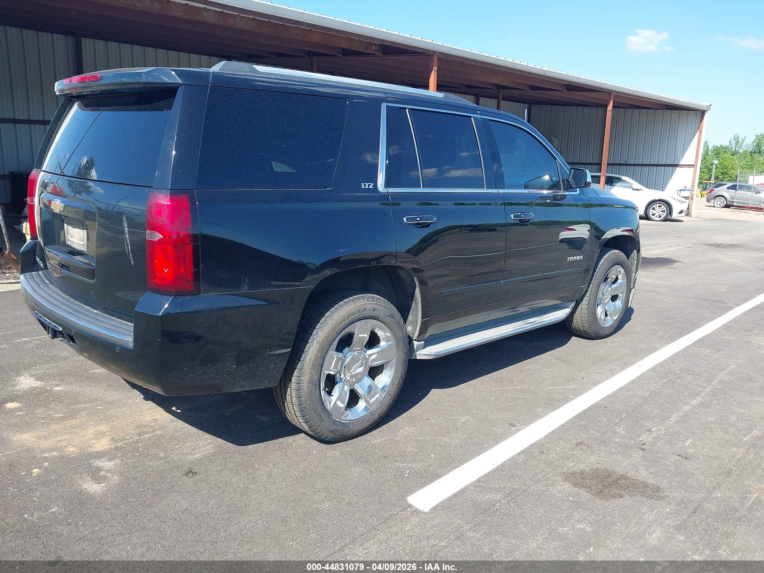 2015 Chevrolet Tahoe Ltz Black vin: 1GNSCCKC1FR504951