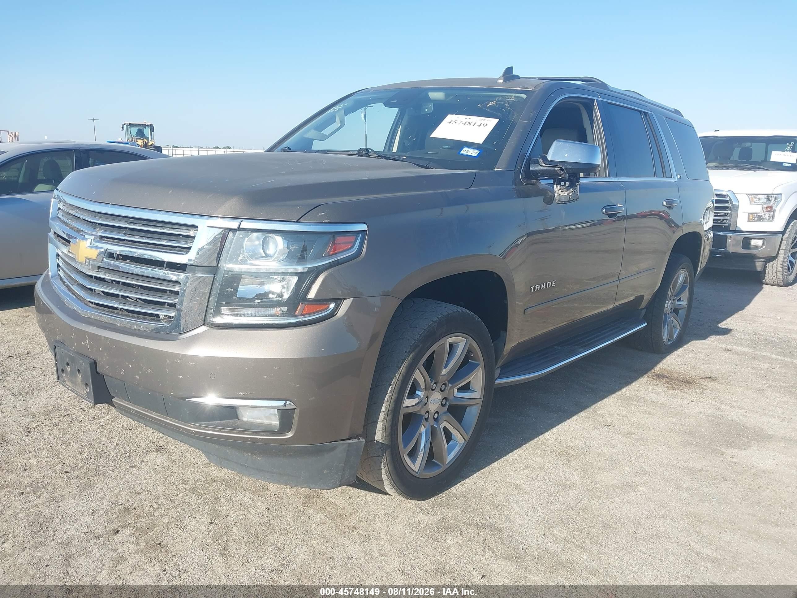 2015 Chevrolet Tahoe Ltz Коричневый vin: 1GNSCCKC1FR596529
