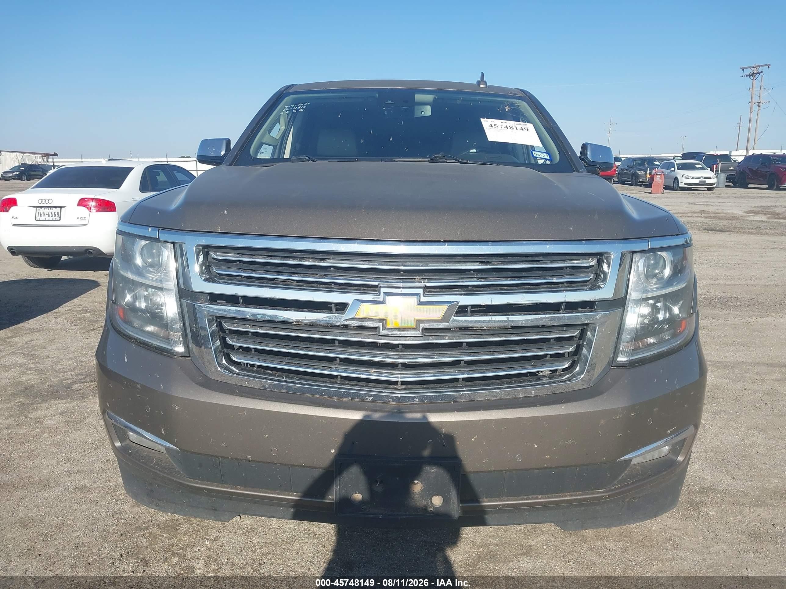 2015 Chevrolet Tahoe Ltz Коричневый vin: 1GNSCCKC1FR596529