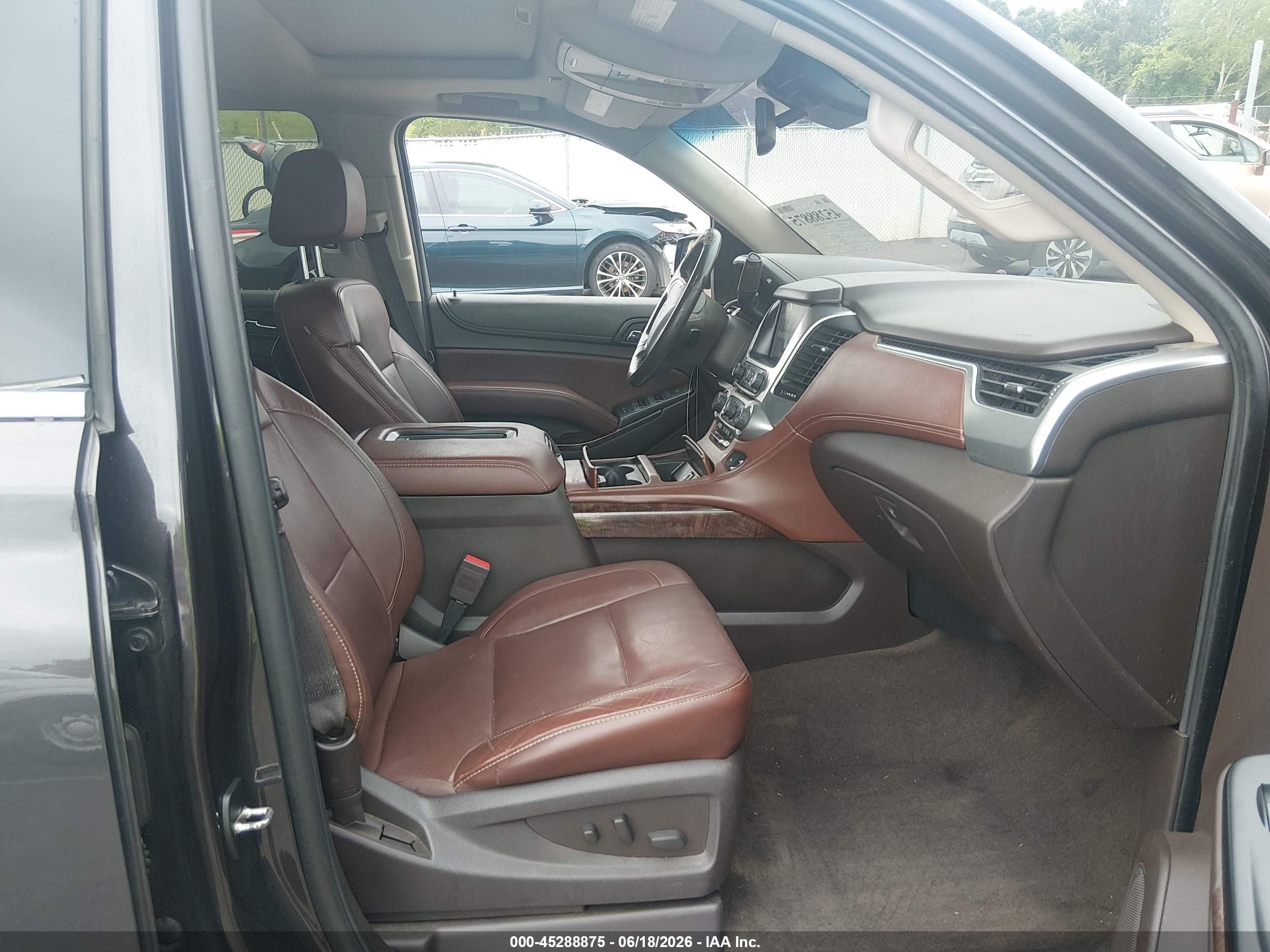 2015 Chevrolet Tahoe Ltz Gray vin: 1GNSCCKC2FR548795