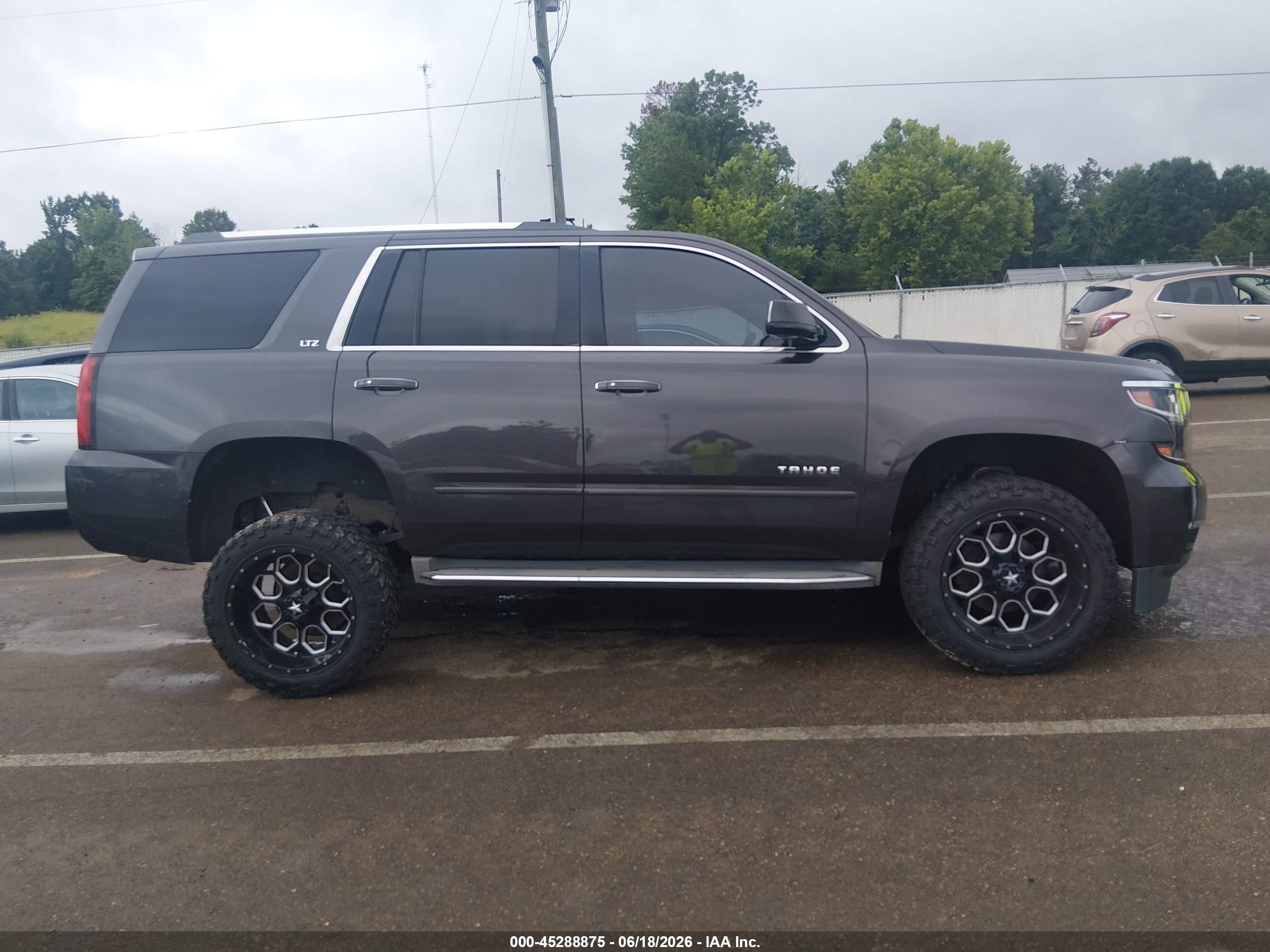 2015 Chevrolet Tahoe Ltz Gray vin: 1GNSCCKC2FR548795
