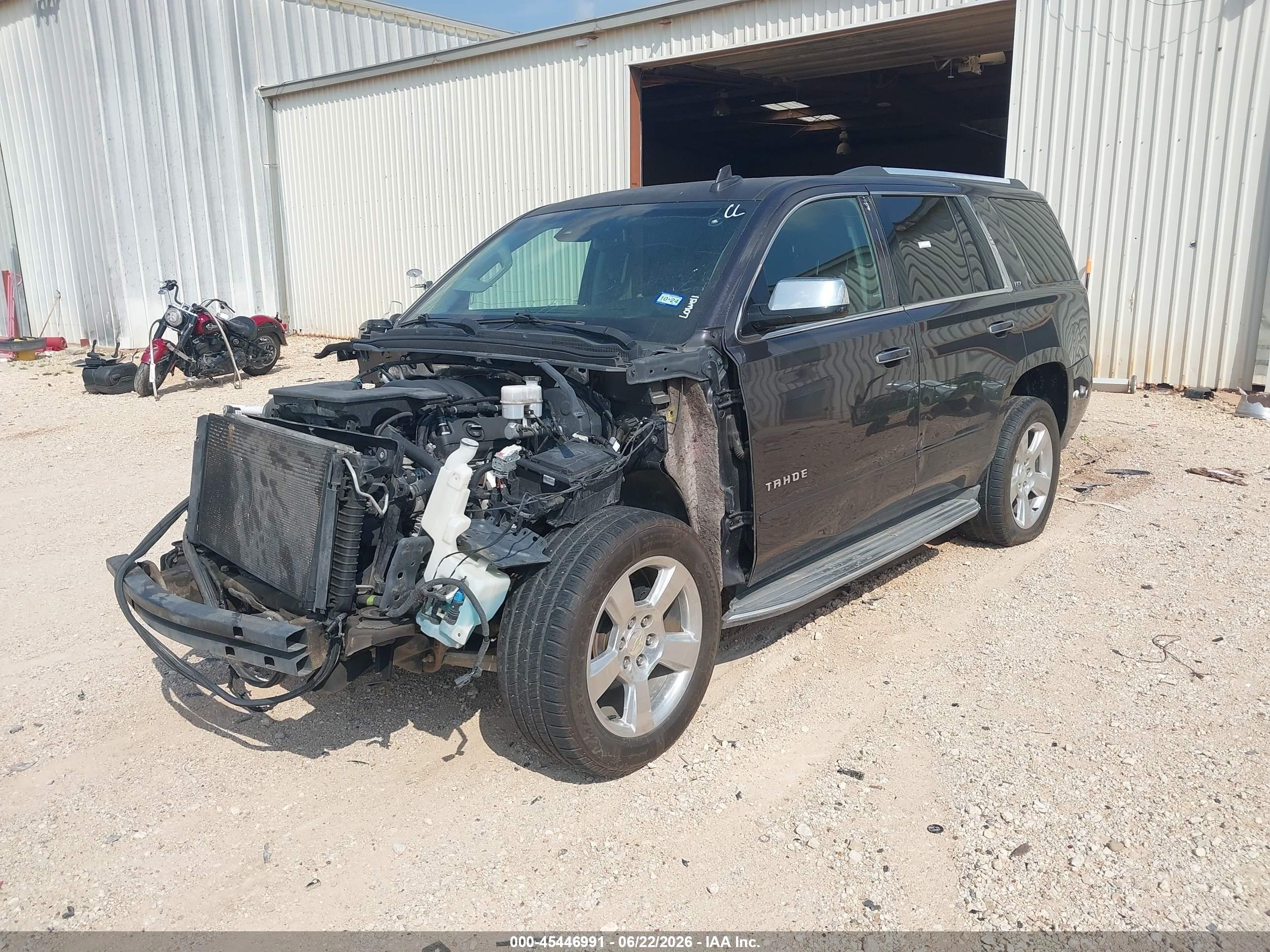 2015 Chevrolet Tahoe Ltz Серый vin: 1GNSCCKC3FR520746
