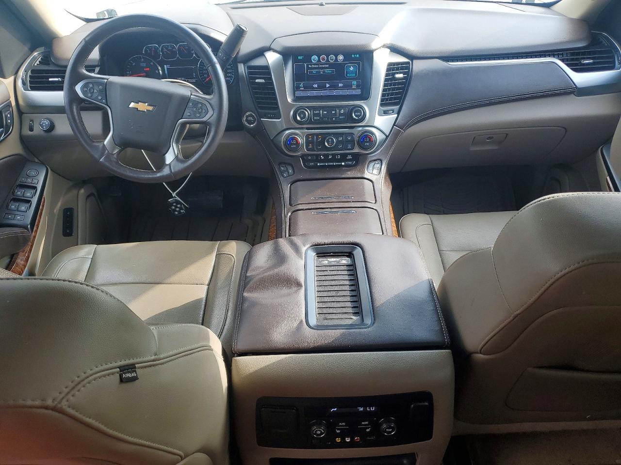 2015 Chevrolet Tahoe C1500 Ltz Cream vin: 1GNSCCKC3FR672610
