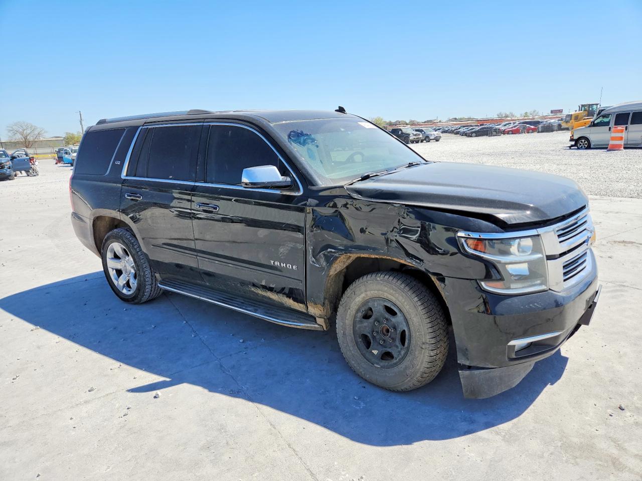 2015 Chevrolet Tahoe C1500 Ltz Black vin: 1GNSCCKC4FR150150