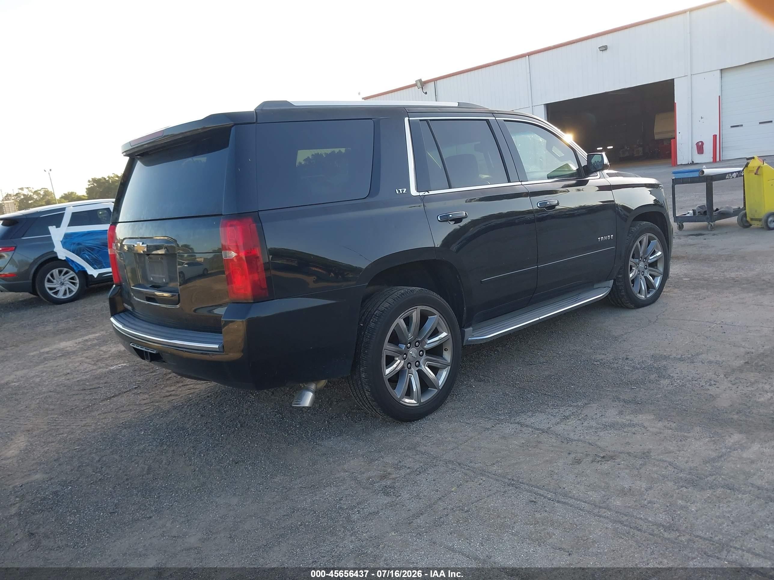 2015 Chevrolet Tahoe Ltz Black vin: 1GNSCCKC5FR271902