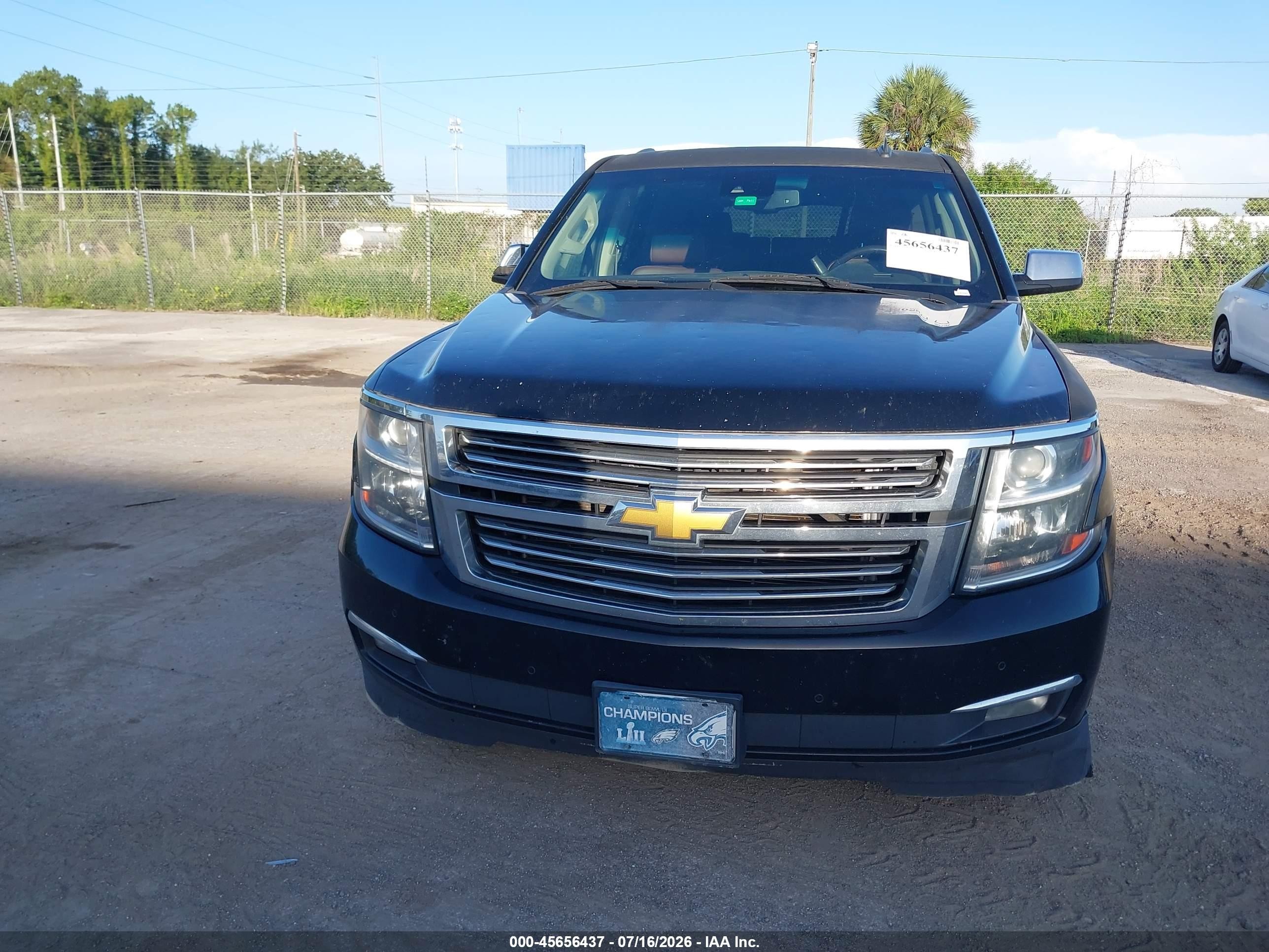2015 Chevrolet Tahoe Ltz Black vin: 1GNSCCKC5FR271902