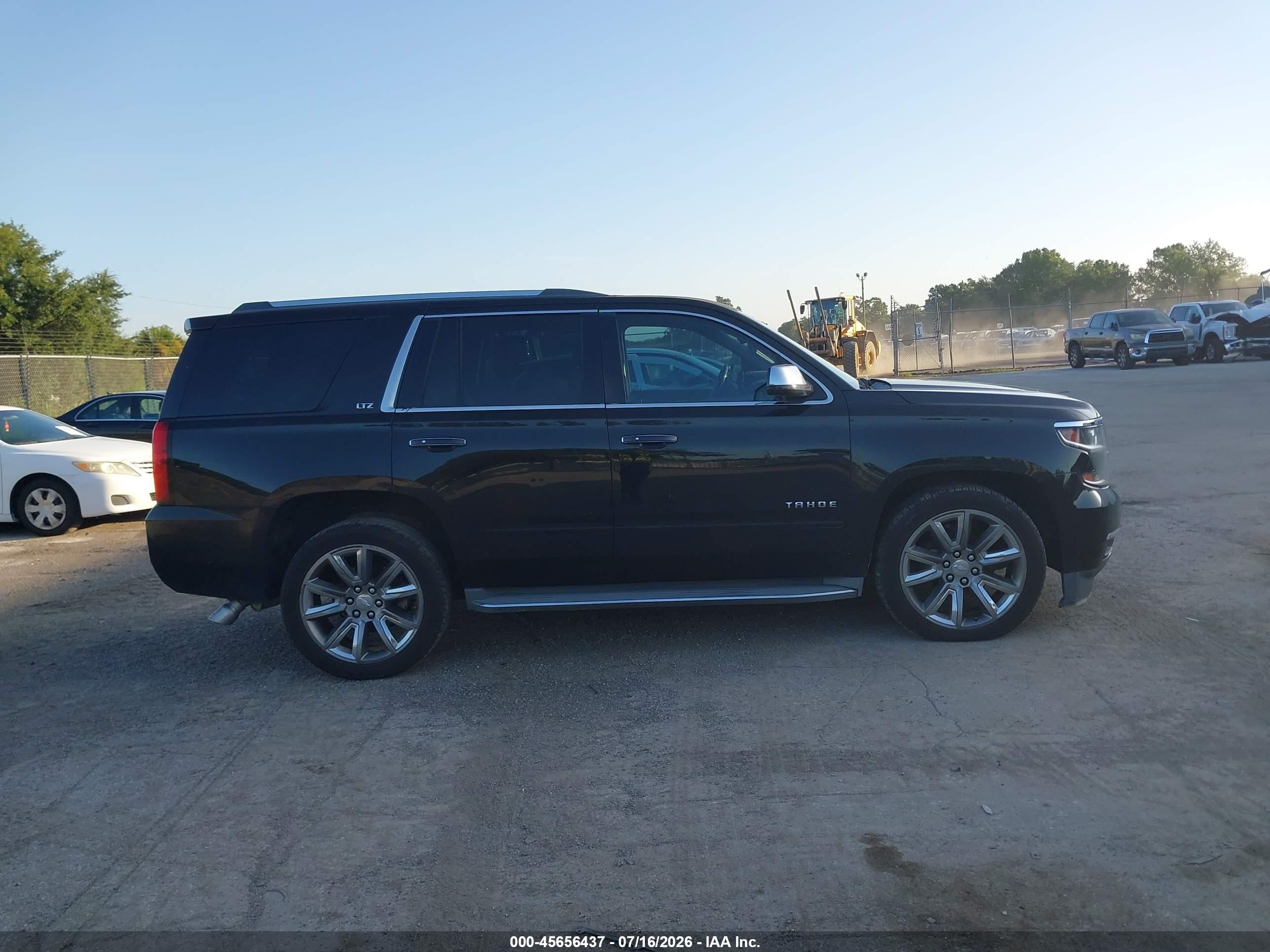 2015 Chevrolet Tahoe Ltz Black vin: 1GNSCCKC5FR271902