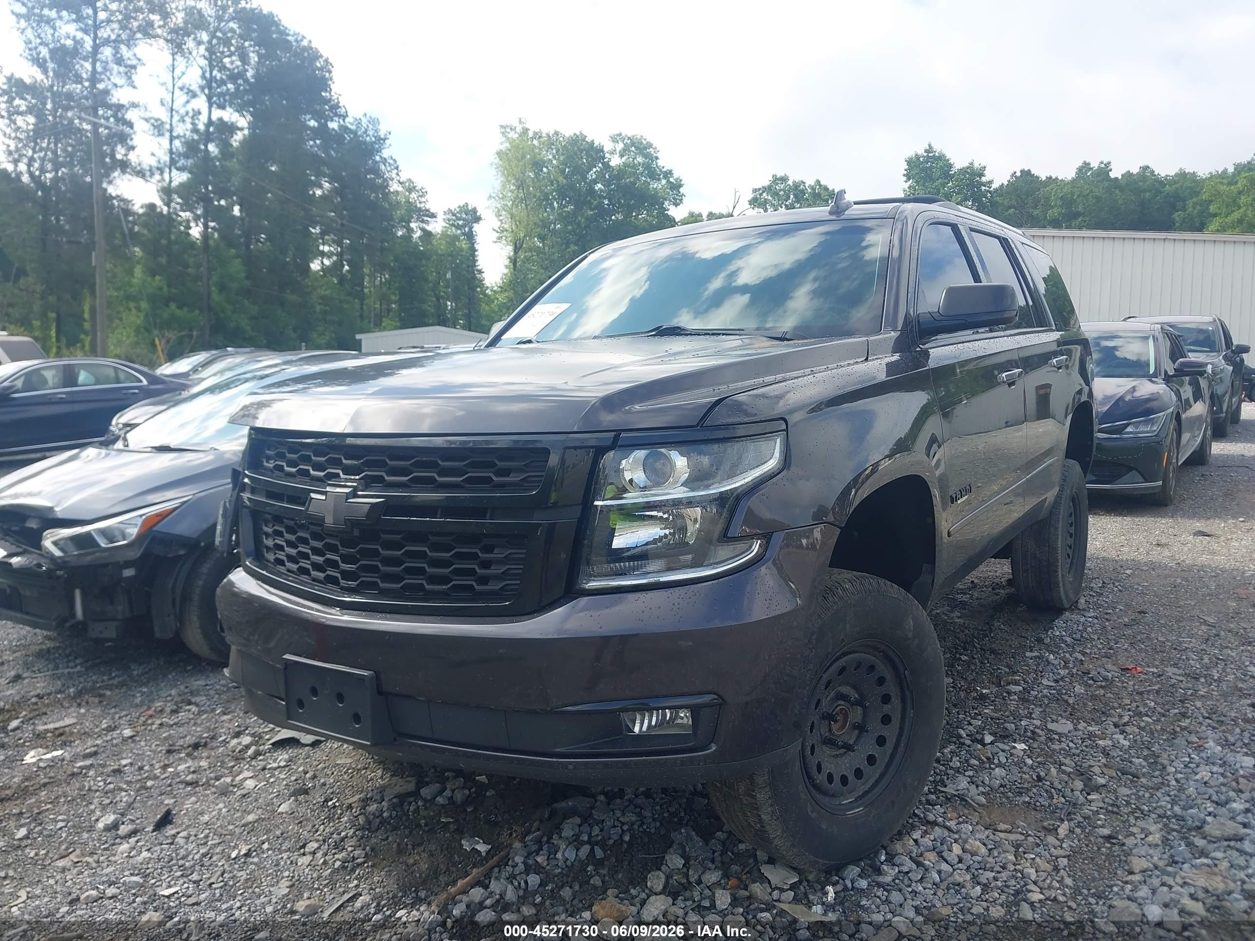 2015 Chevrolet Tahoe Ltz Gray vin: 1GNSCCKC5FR601070