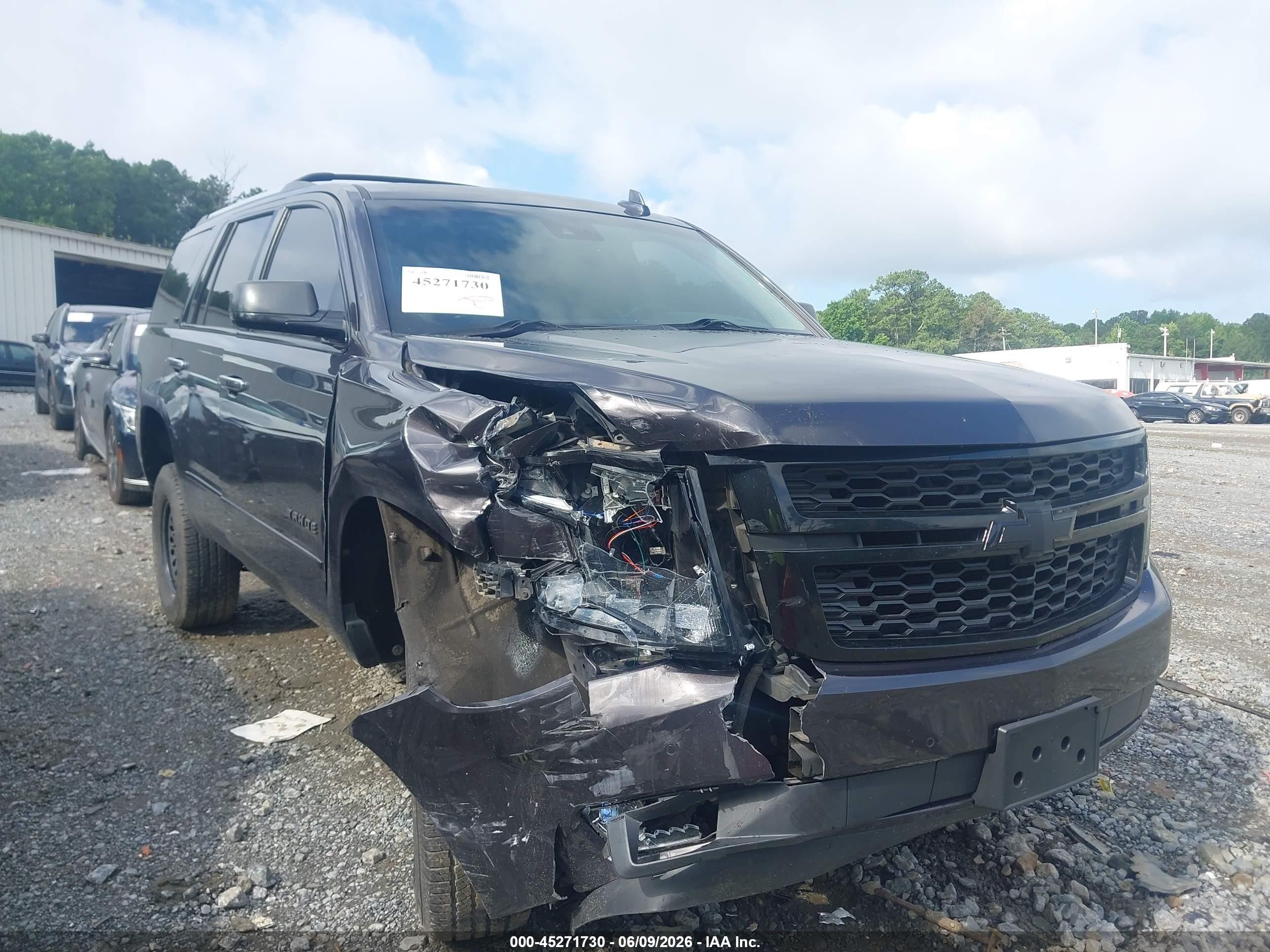 2015 Chevrolet Tahoe Ltz Gray vin: 1GNSCCKC5FR601070
