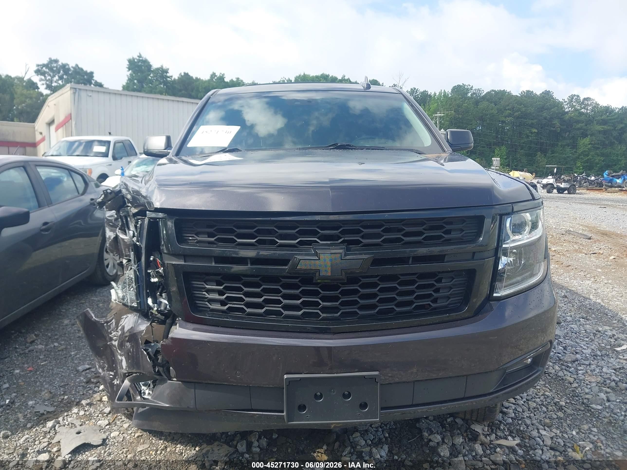 2015 Chevrolet Tahoe Ltz Gray vin: 1GNSCCKC5FR601070