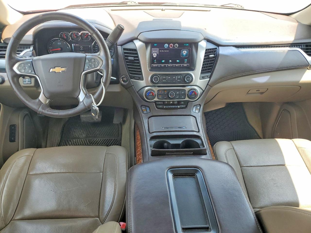 2015 Chevrolet Tahoe C1500 Ltz Red vin: 1GNSCCKC6FR199429