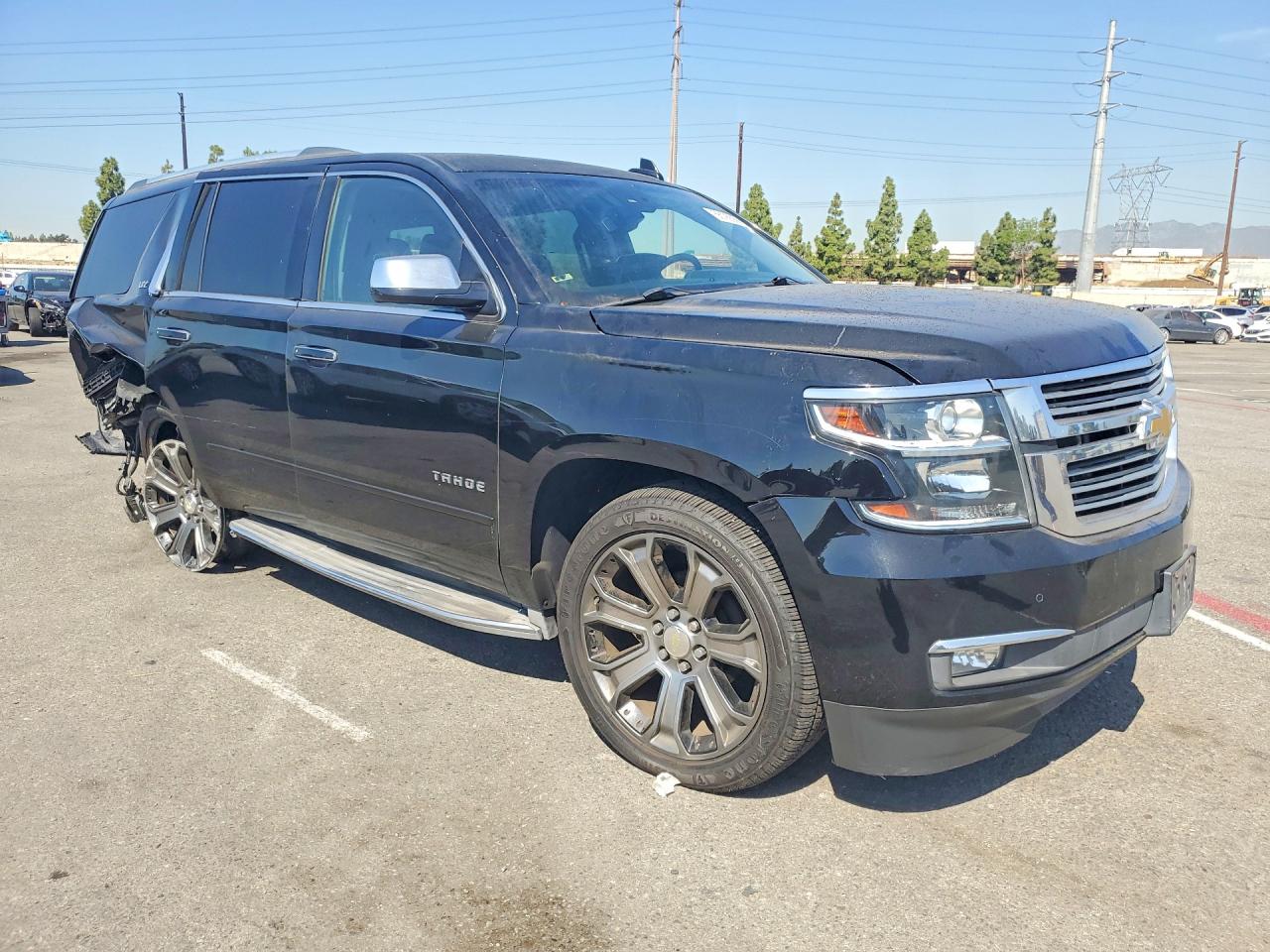 2015 Chevrolet Tahoe C1500 Ltz Black vin: 1GNSCCKC7FR575281