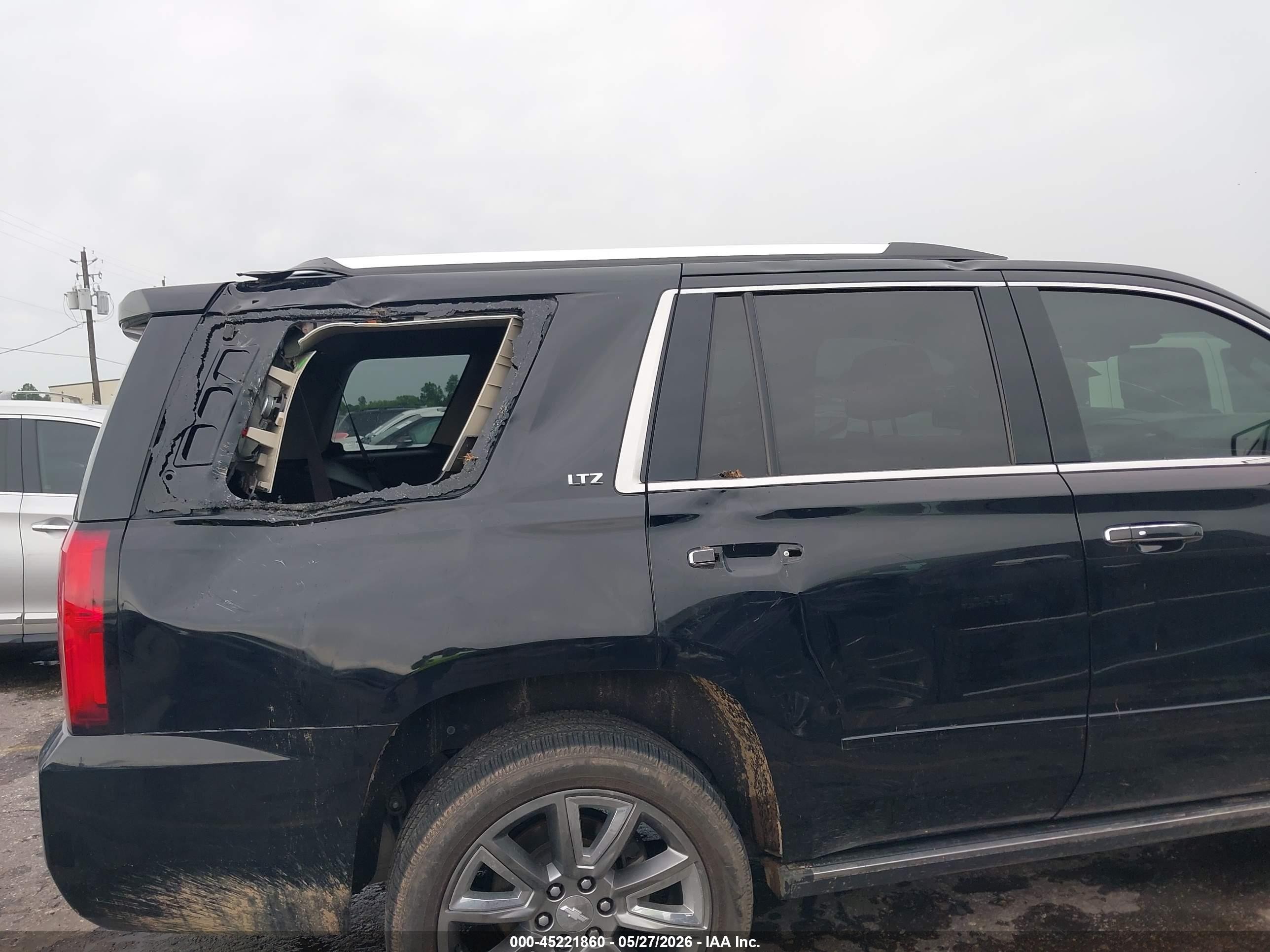 2015 Chevrolet Tahoe Ltz Black vin: 1GNSCCKC9FR153982