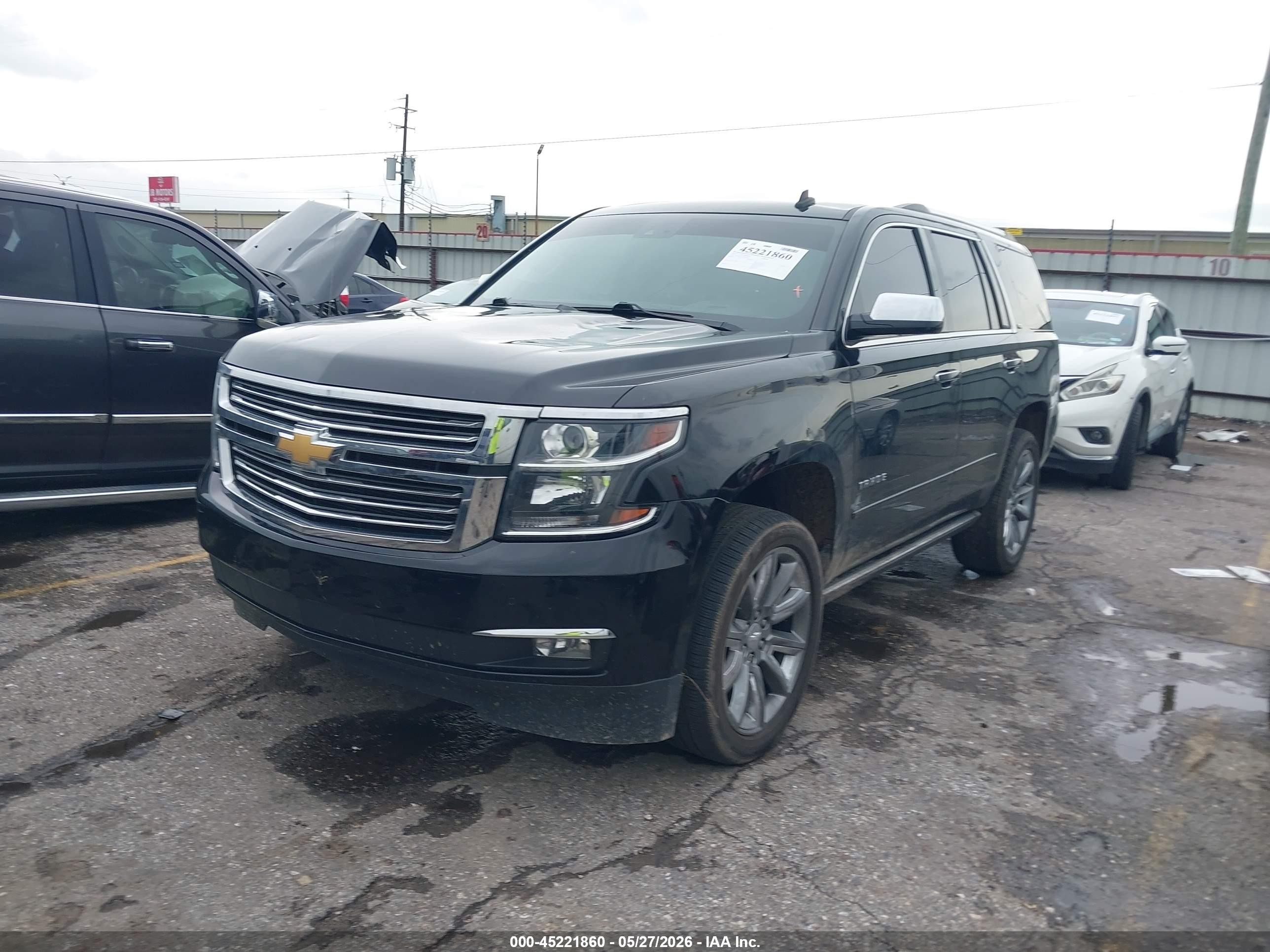 2015 Chevrolet Tahoe Ltz Black vin: 1GNSCCKC9FR153982