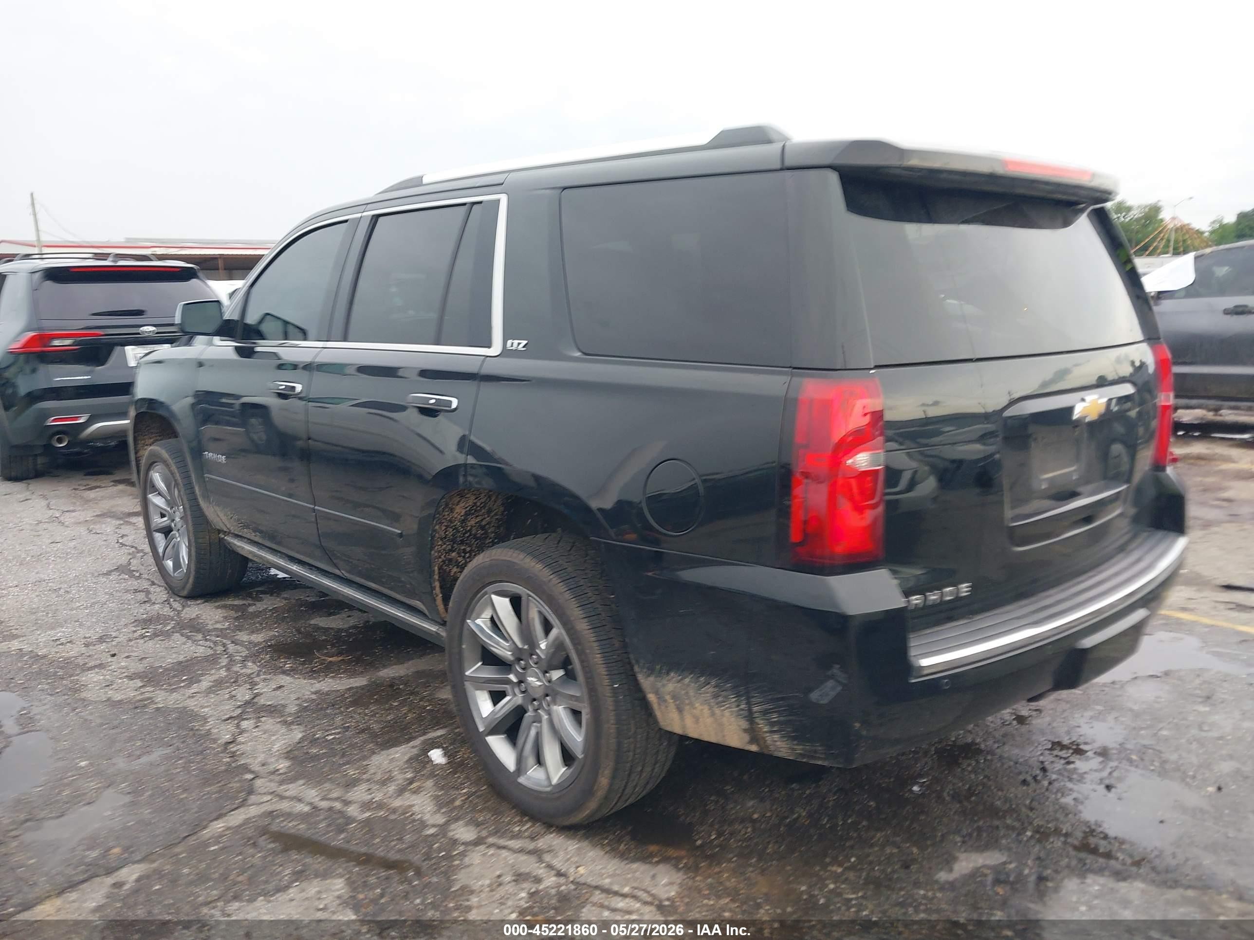 2015 Chevrolet Tahoe Ltz Black vin: 1GNSCCKC9FR153982