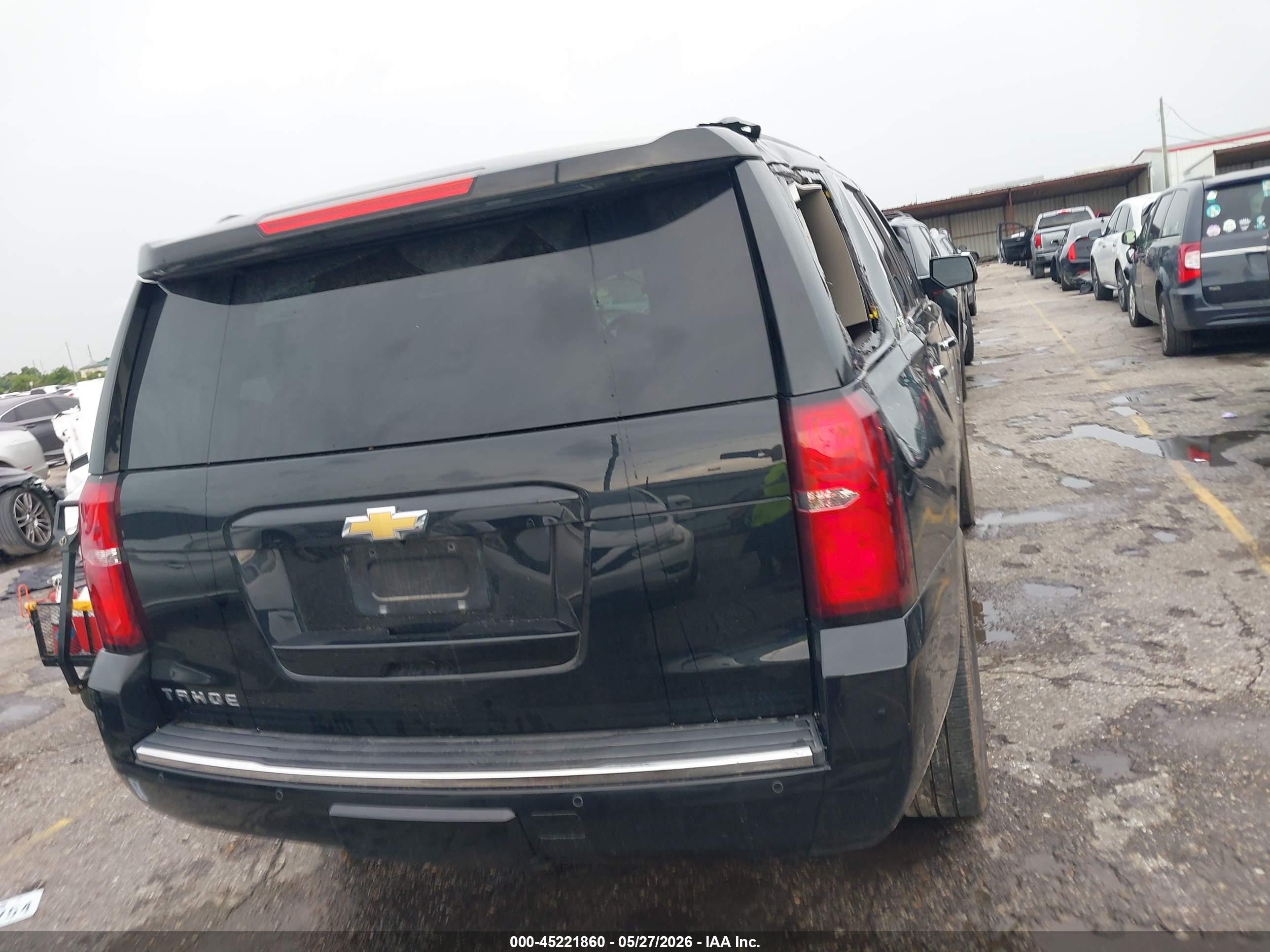 2015 Chevrolet Tahoe Ltz Black vin: 1GNSCCKC9FR153982