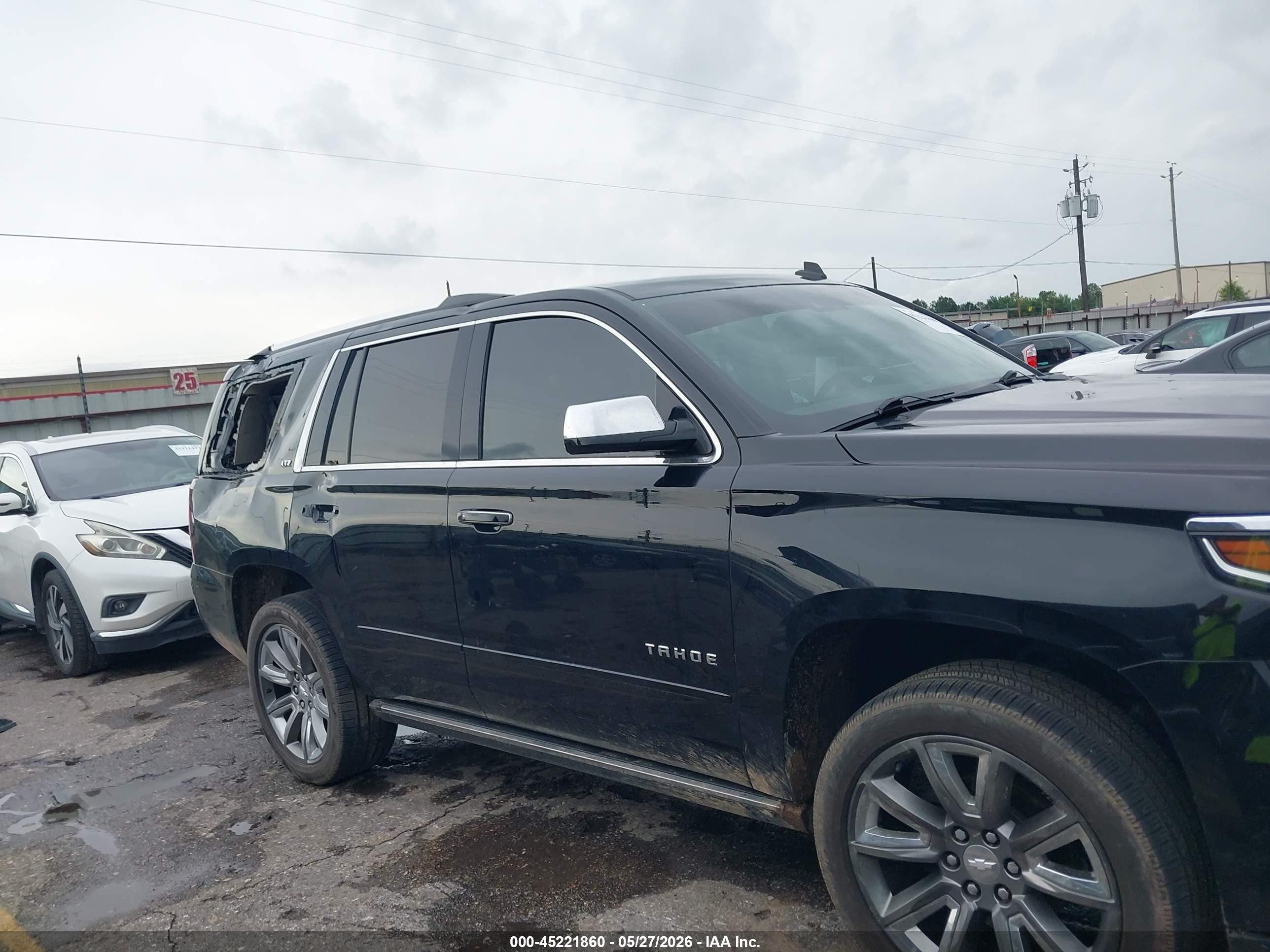 2015 Chevrolet Tahoe Ltz Black vin: 1GNSCCKC9FR153982