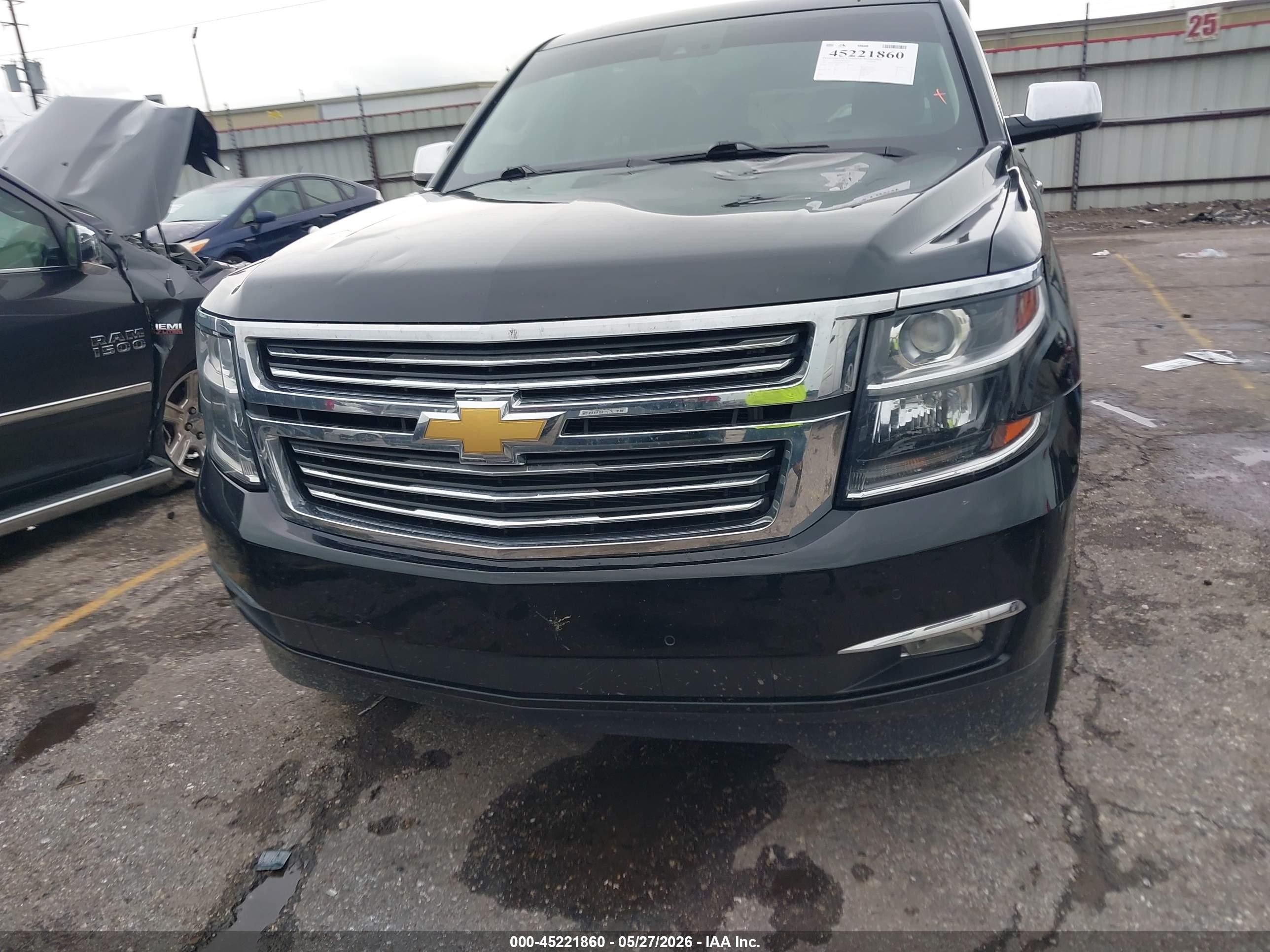 2015 Chevrolet Tahoe Ltz Black vin: 1GNSCCKC9FR153982