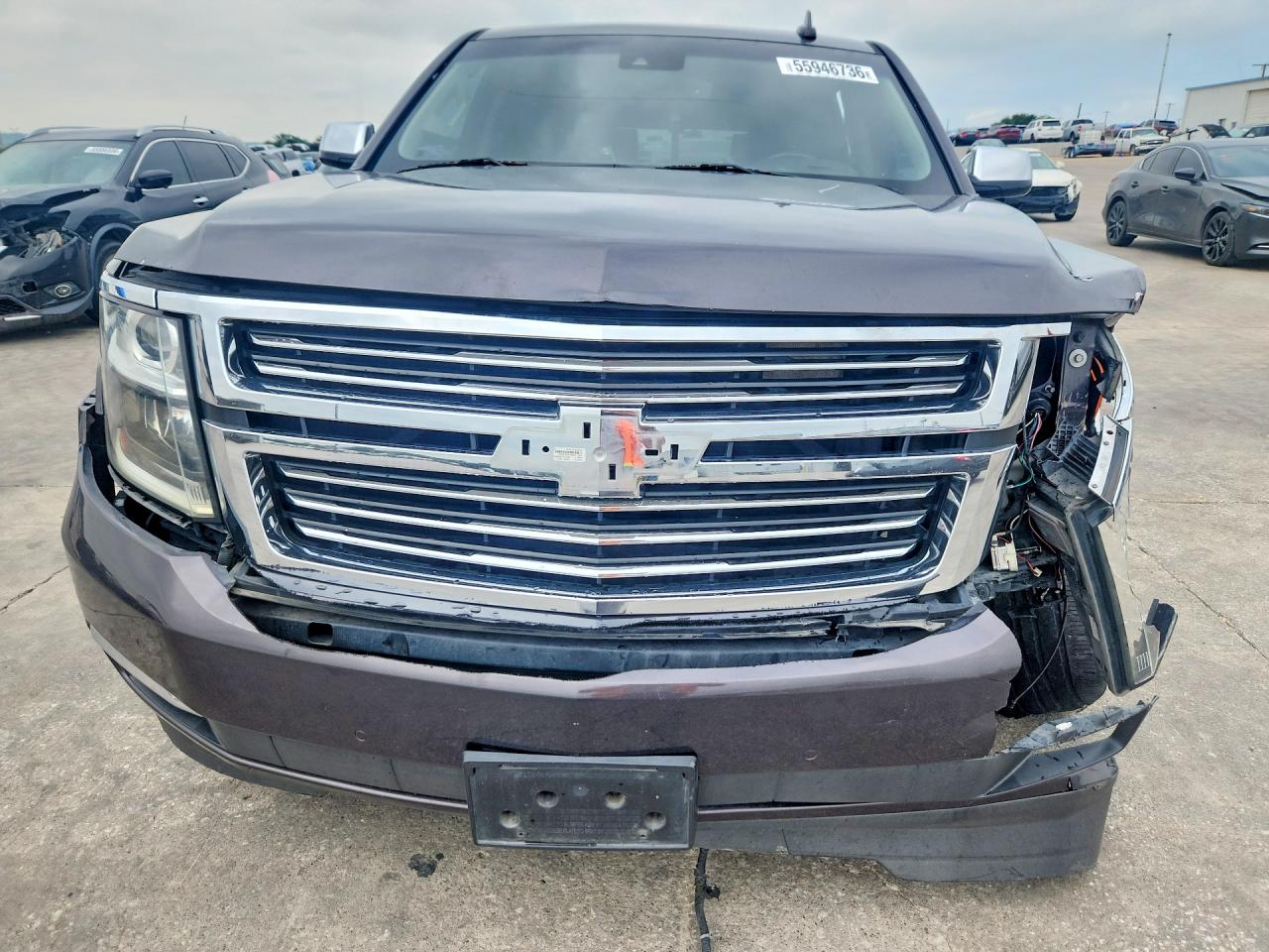 2015 Chevrolet Tahoe C1500 Ltz Gray vin: 1GNSCCKC9FR730249