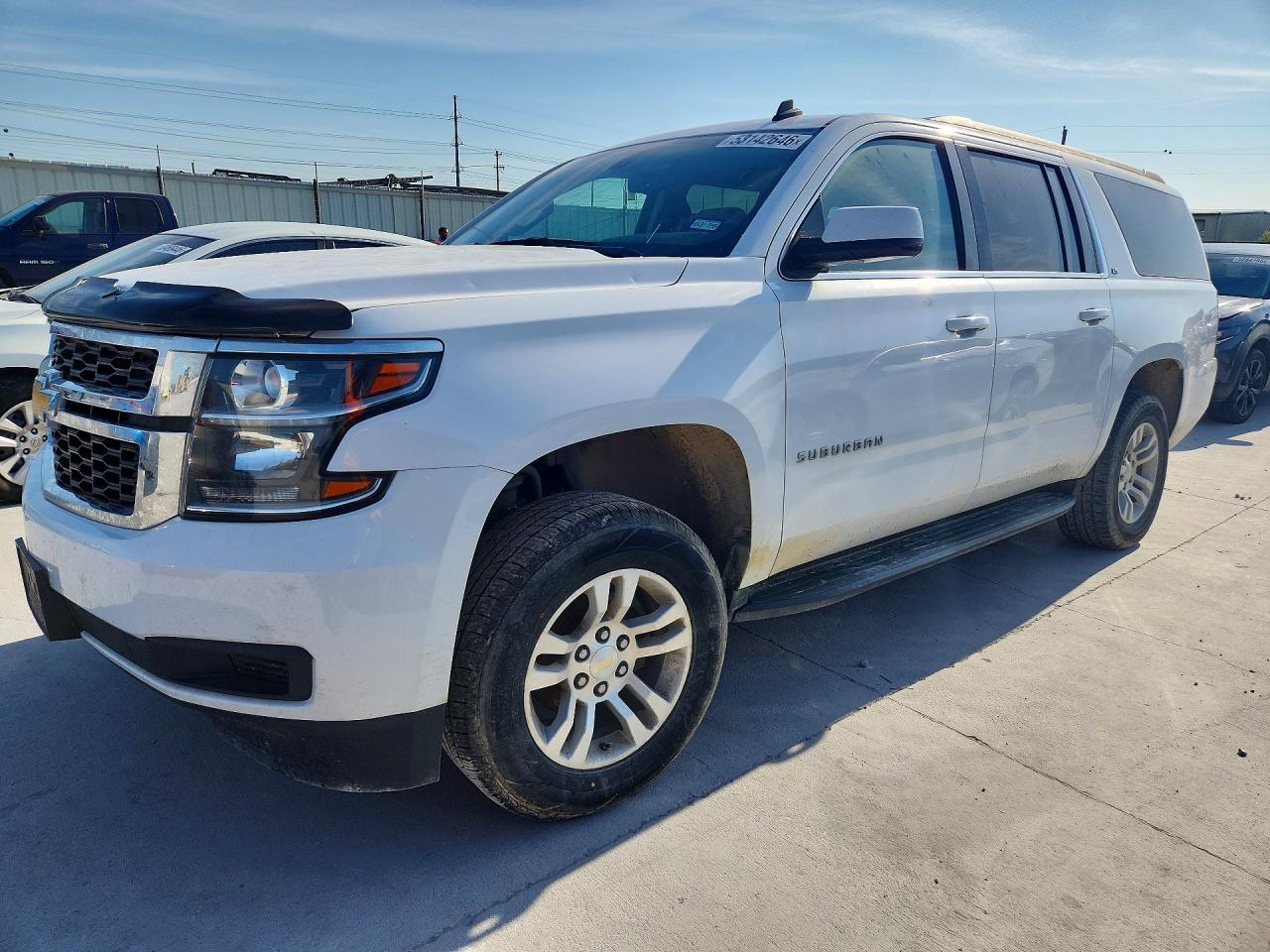 2015 Chevrolet Suburban C1500 Ls White vin: 1GNSCHEC5FR247561