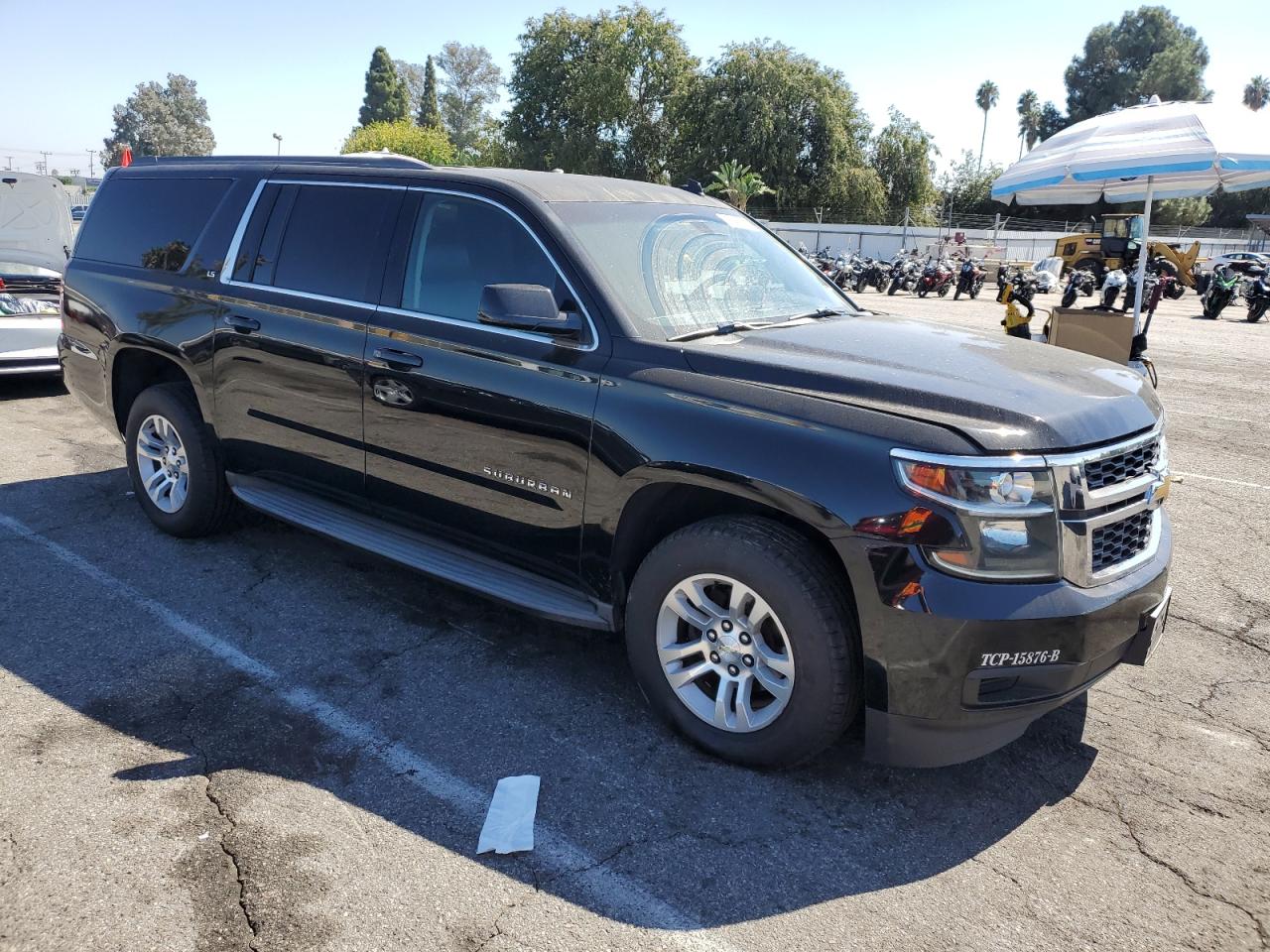 2015 Chevrolet Suburban C1500 Ls Black vin: 1GNSCHKC5FR162563