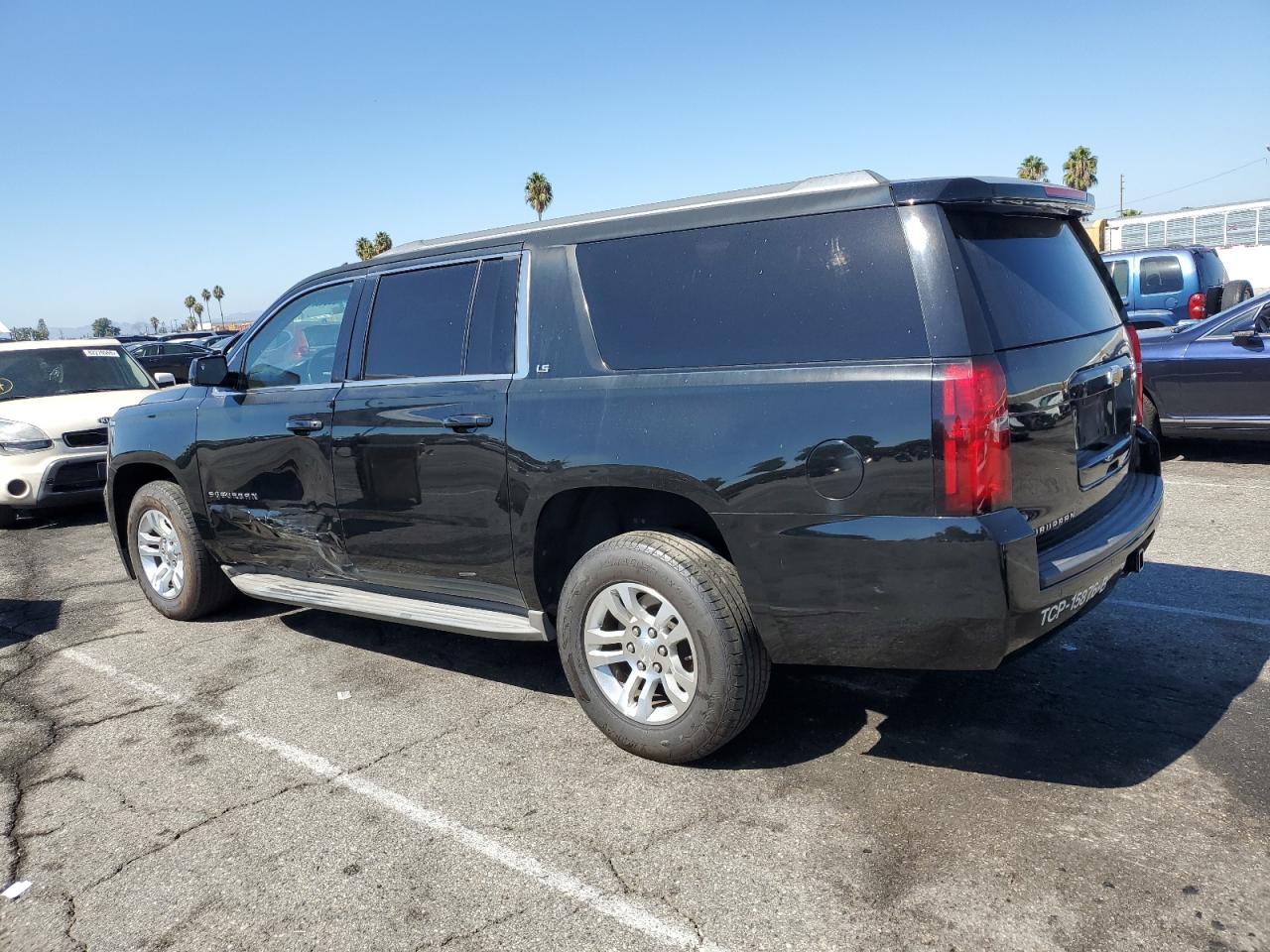 2015 Chevrolet Suburban C1500 Ls Black vin: 1GNSCHKC5FR162563