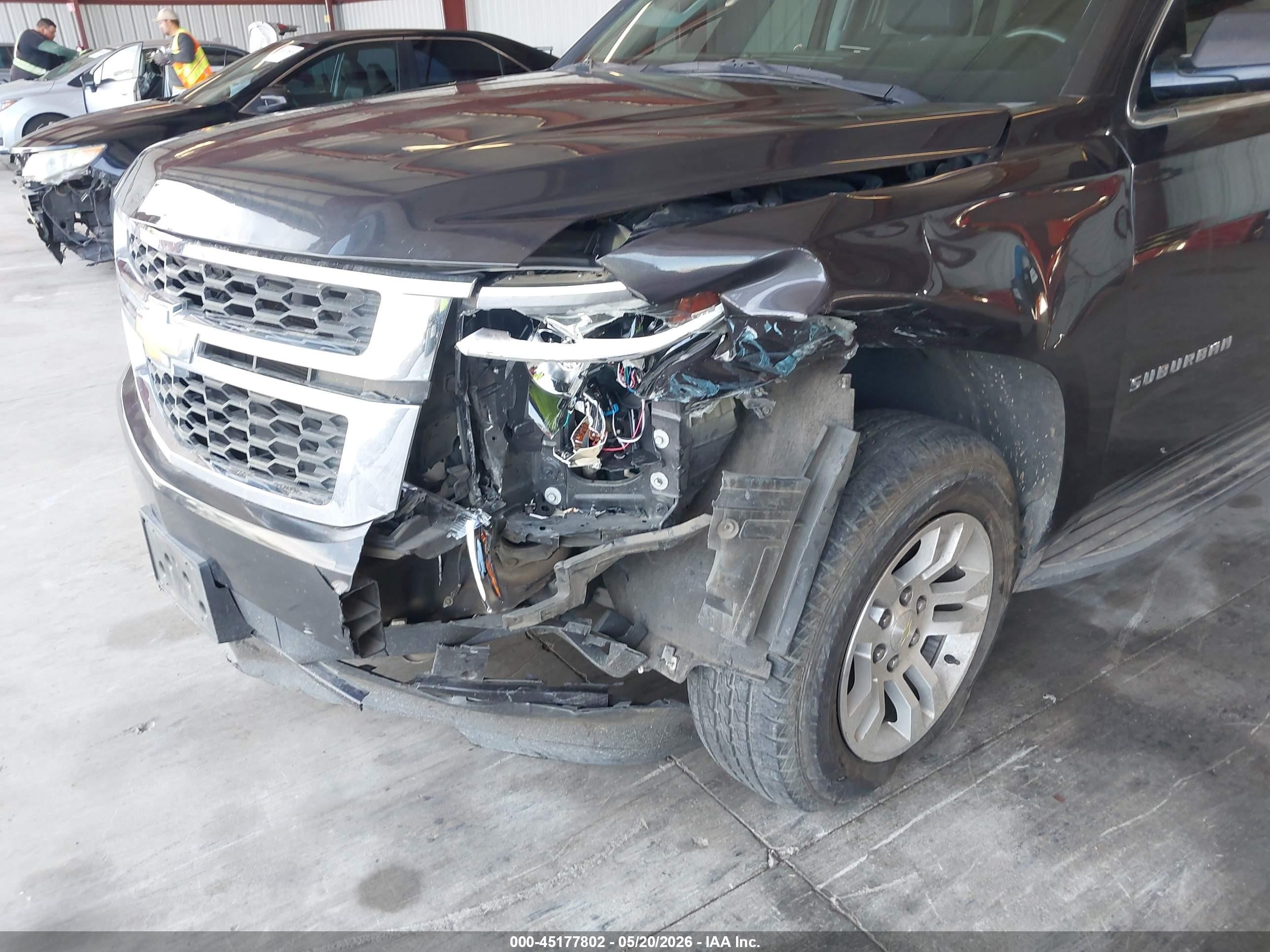 2015 Chevrolet Suburban 1500 Ls Черный vin: 1GNSCHKCXFR677624