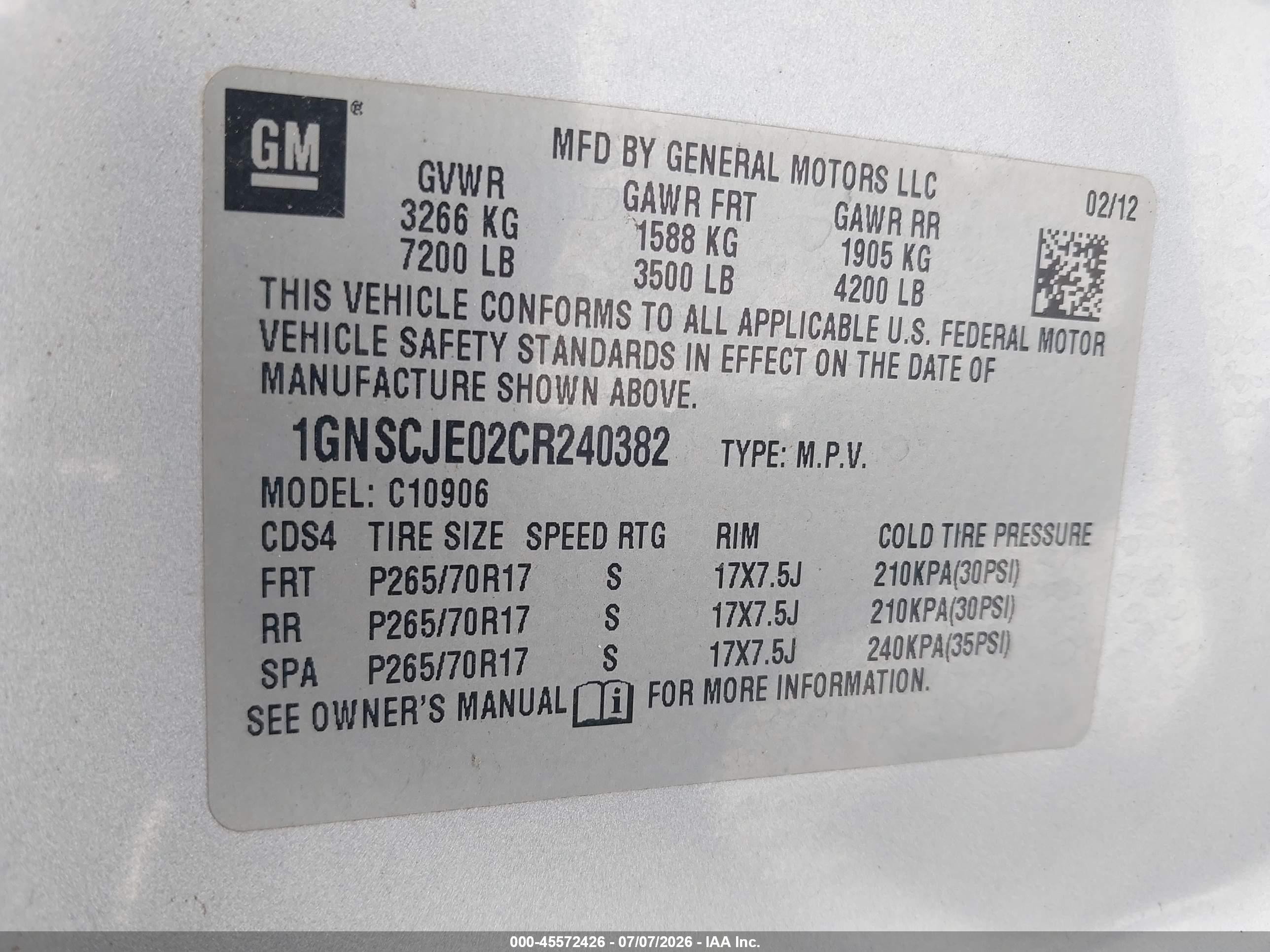 2012 Chevrolet Suburban Lt Silver vin: 1GNSCJE02CR240382
