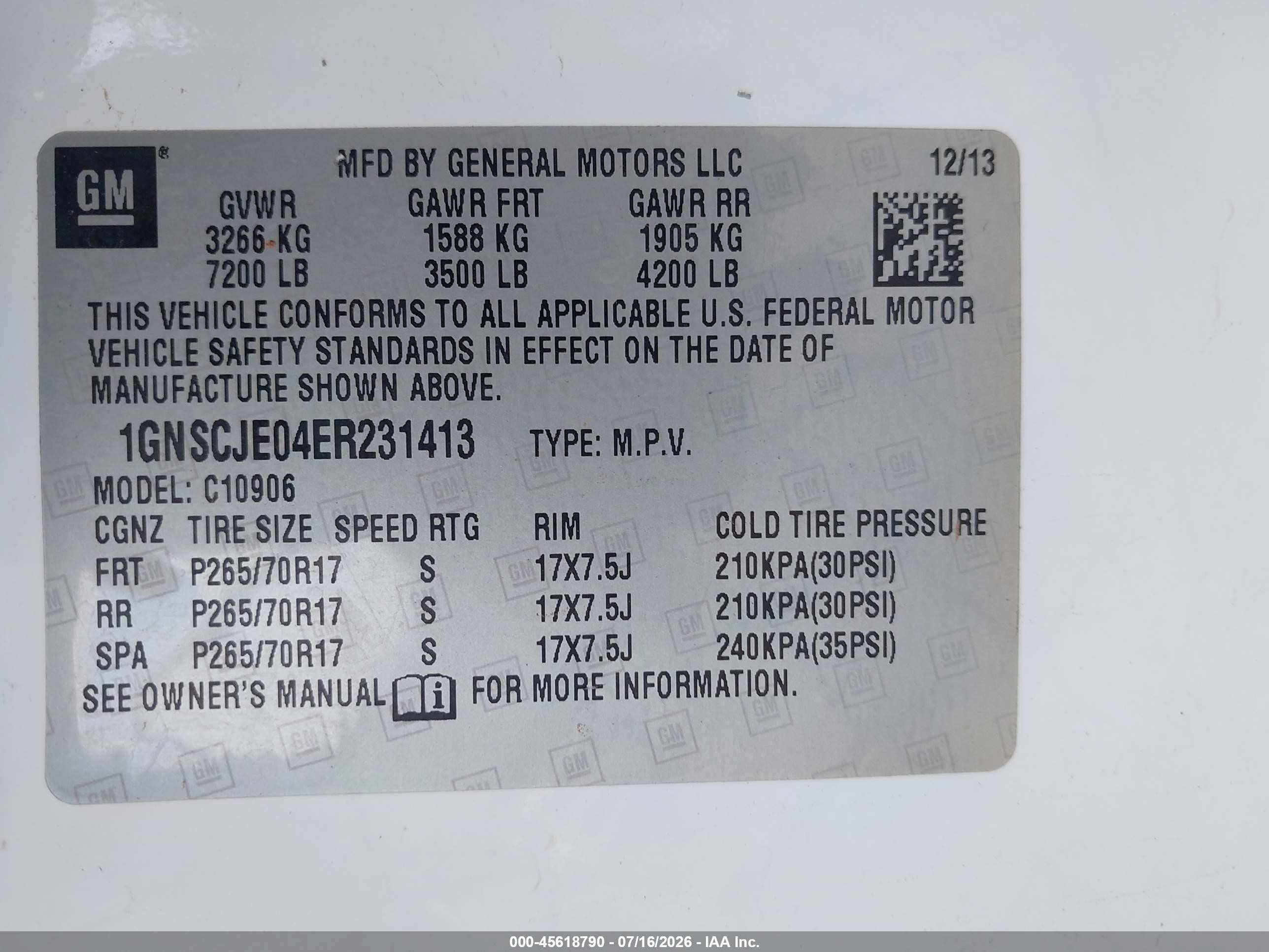 2014 Chevrolet Suburban Lt White vin: 1GNSCJE04ER231413