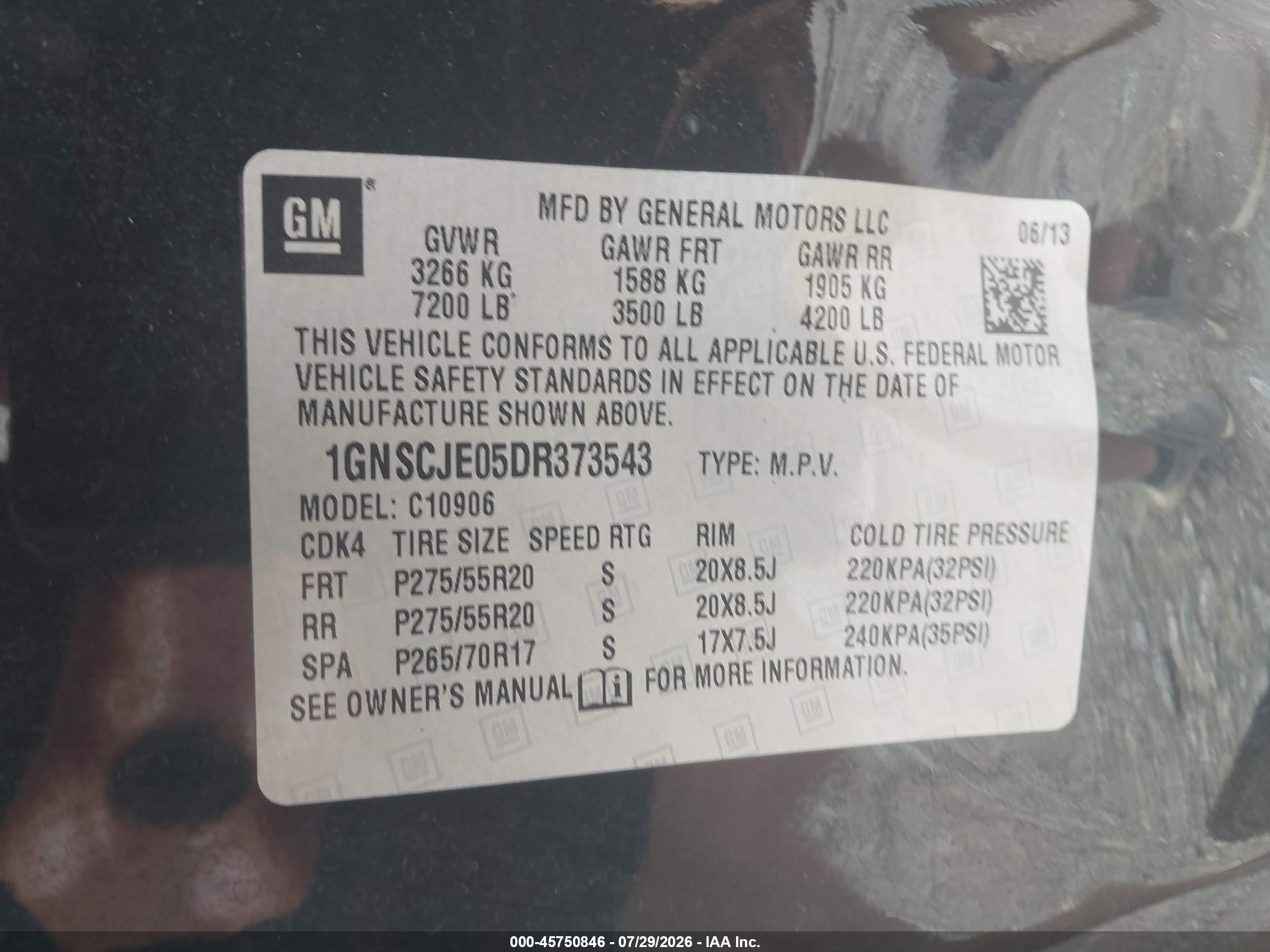 2013 Chevrolet Suburban Lt Black vin: 1GNSCJE05DR373543