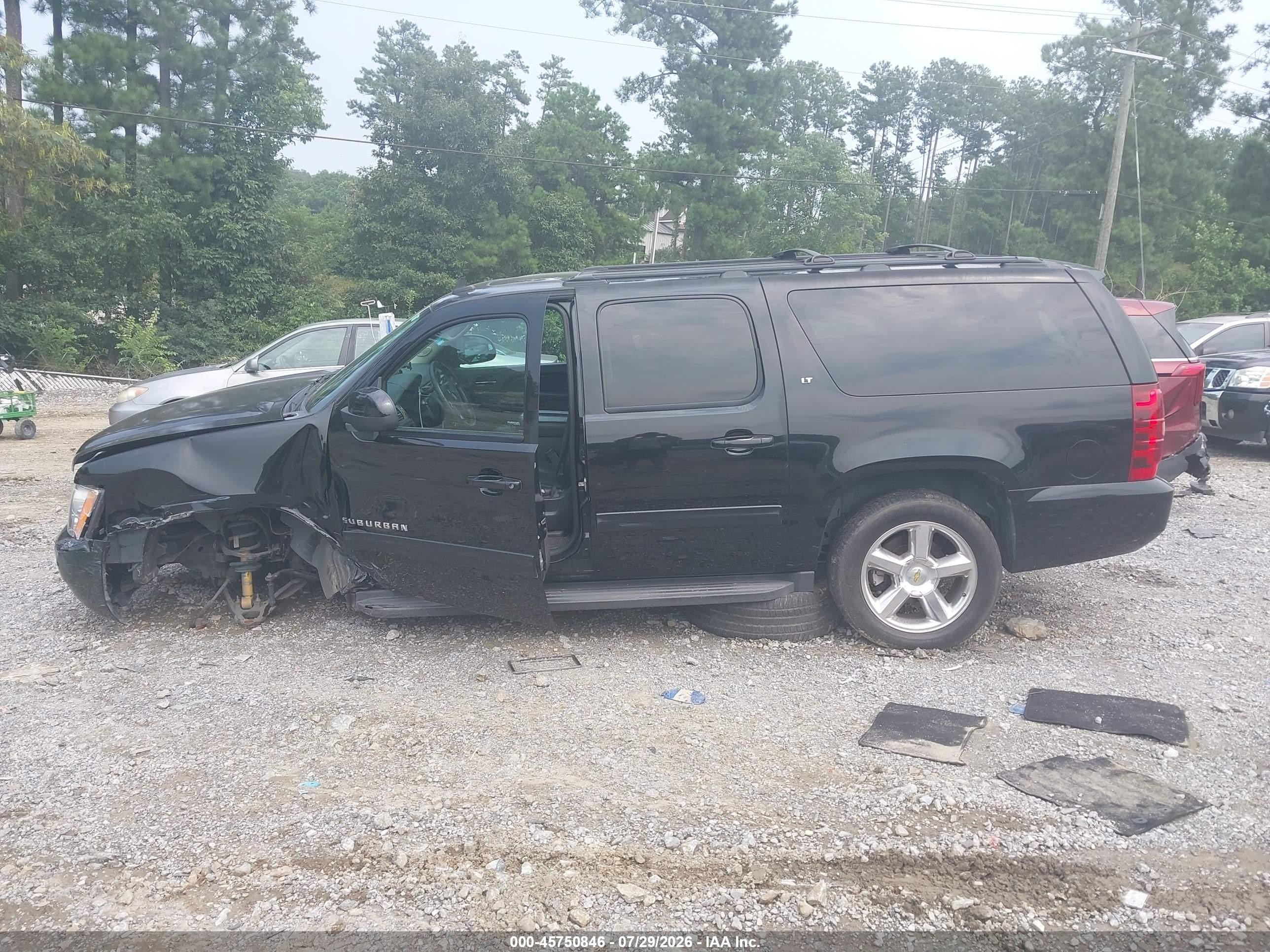 2013 Chevrolet Suburban Lt Black vin: 1GNSCJE05DR373543