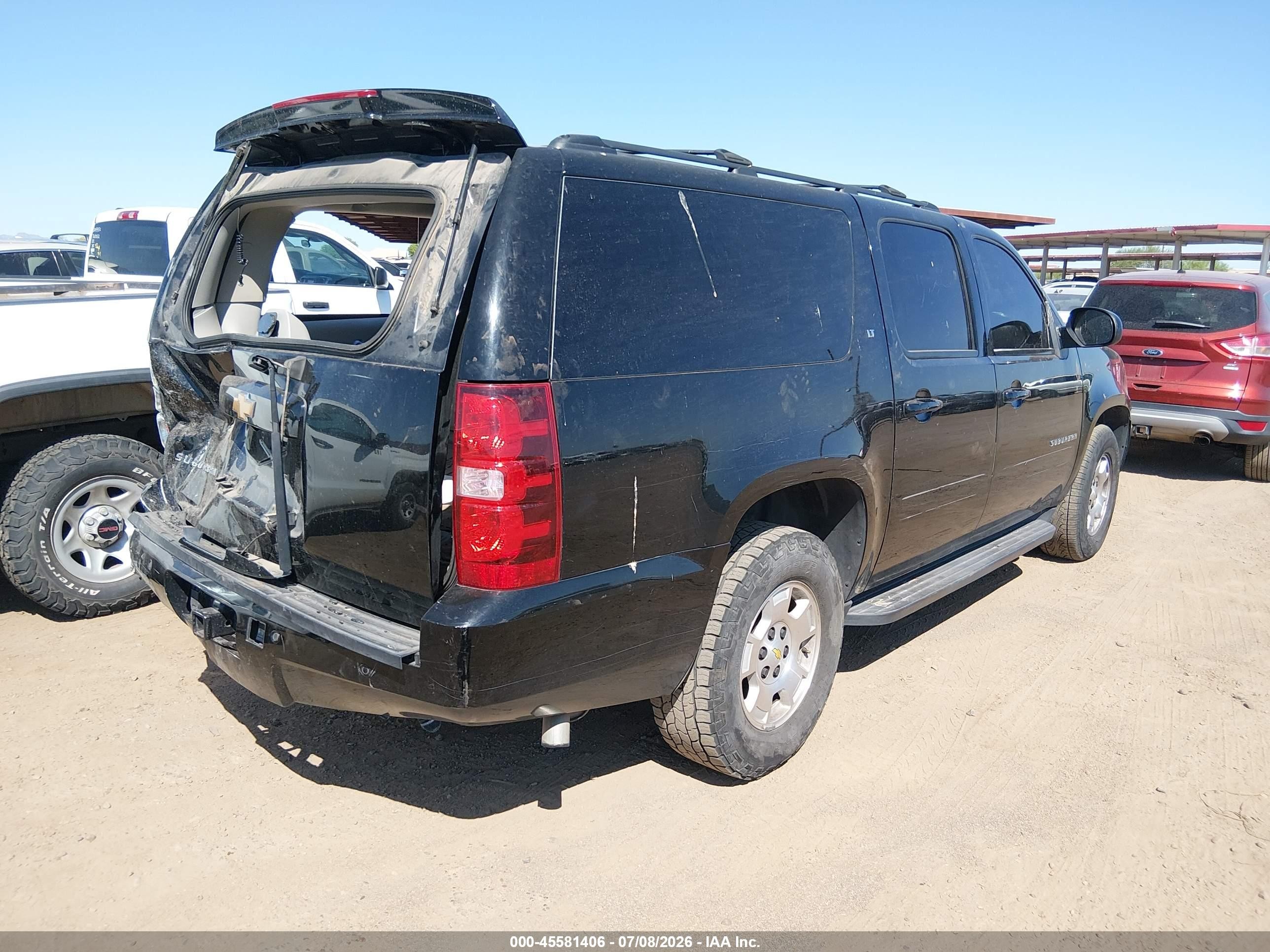 2014 Chevrolet Suburban Lt Черный vin: 1GNSCJE08ER108892