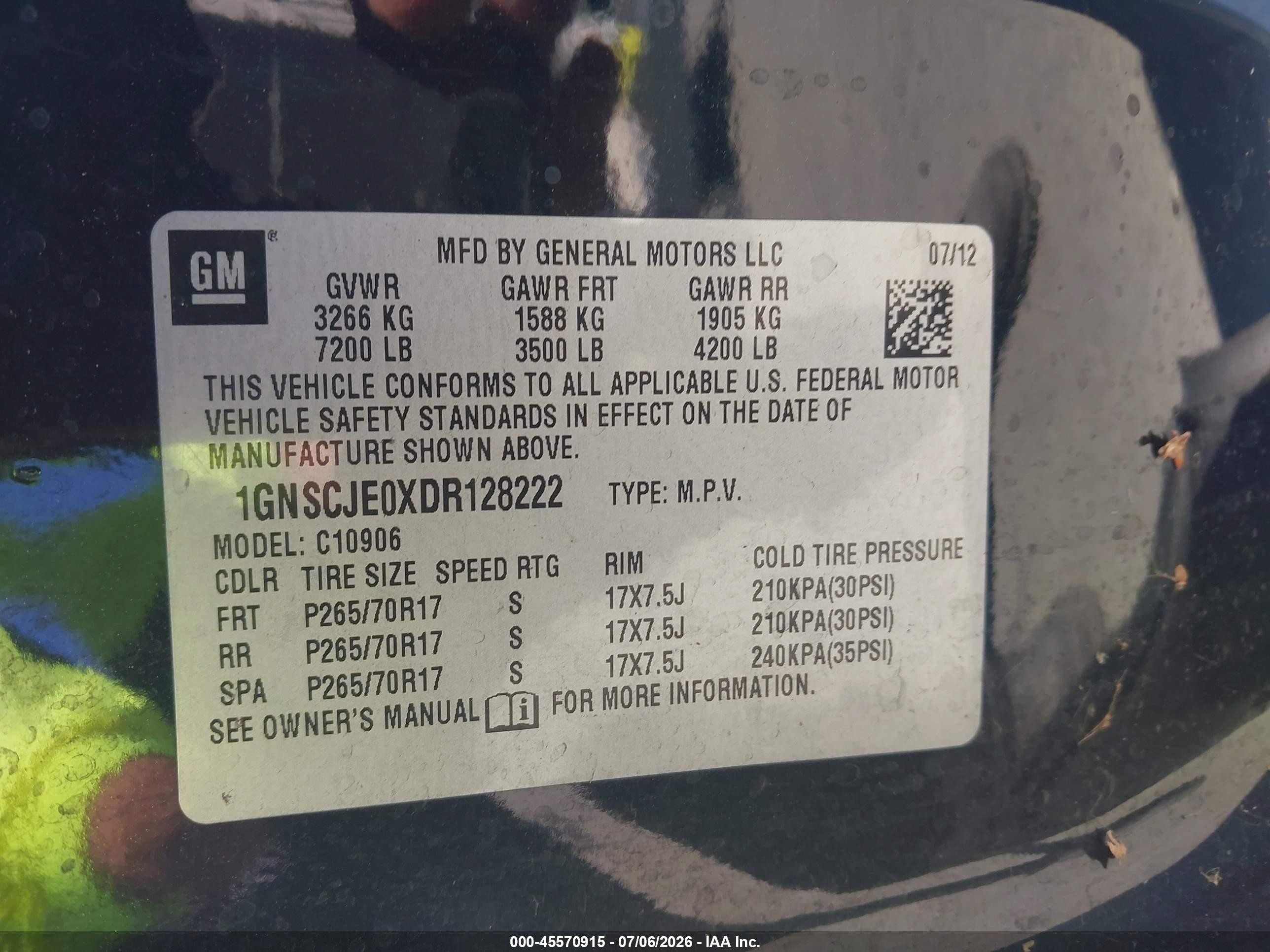 2013 Chevrolet Suburban 1500 Lt Black vin: 1GNSCJE0XDR128222