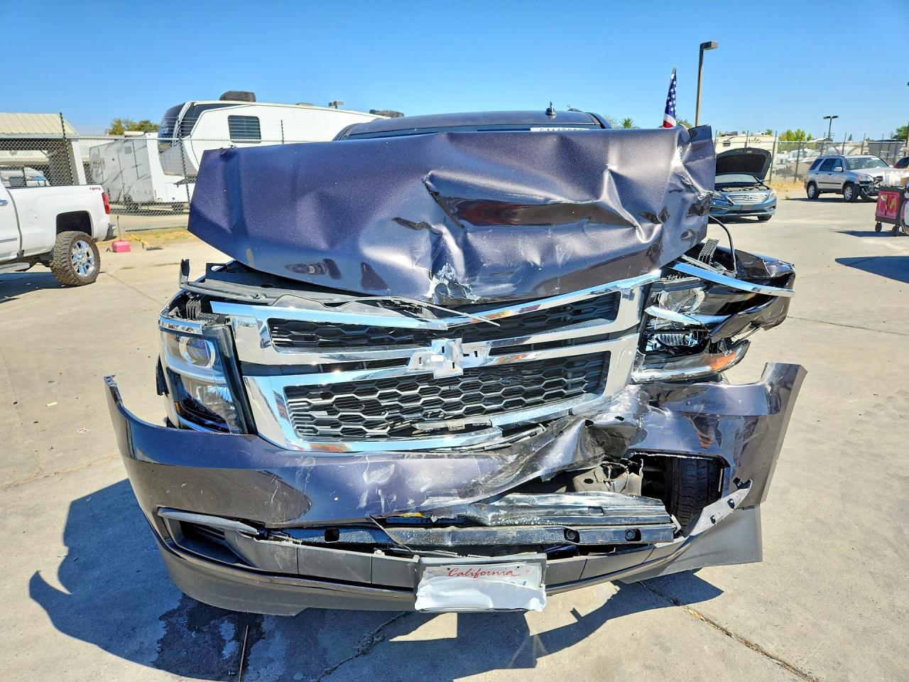 2015 Chevrolet Suburban C1500 Lt Gray vin: 1GNSCJKC0FR227066