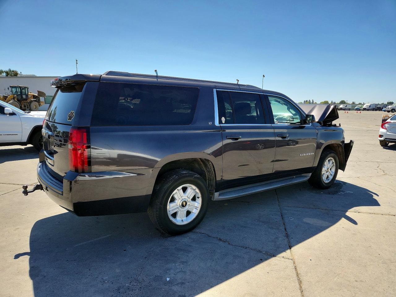 2015 Chevrolet Suburban C1500 Lt Gray vin: 1GNSCJKC0FR227066