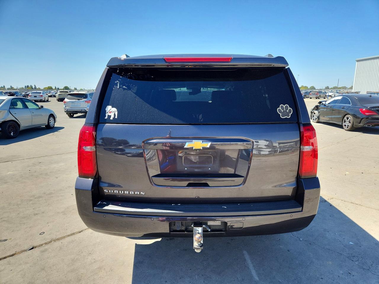 2015 Chevrolet Suburban C1500 Lt Gray vin: 1GNSCJKC0FR227066