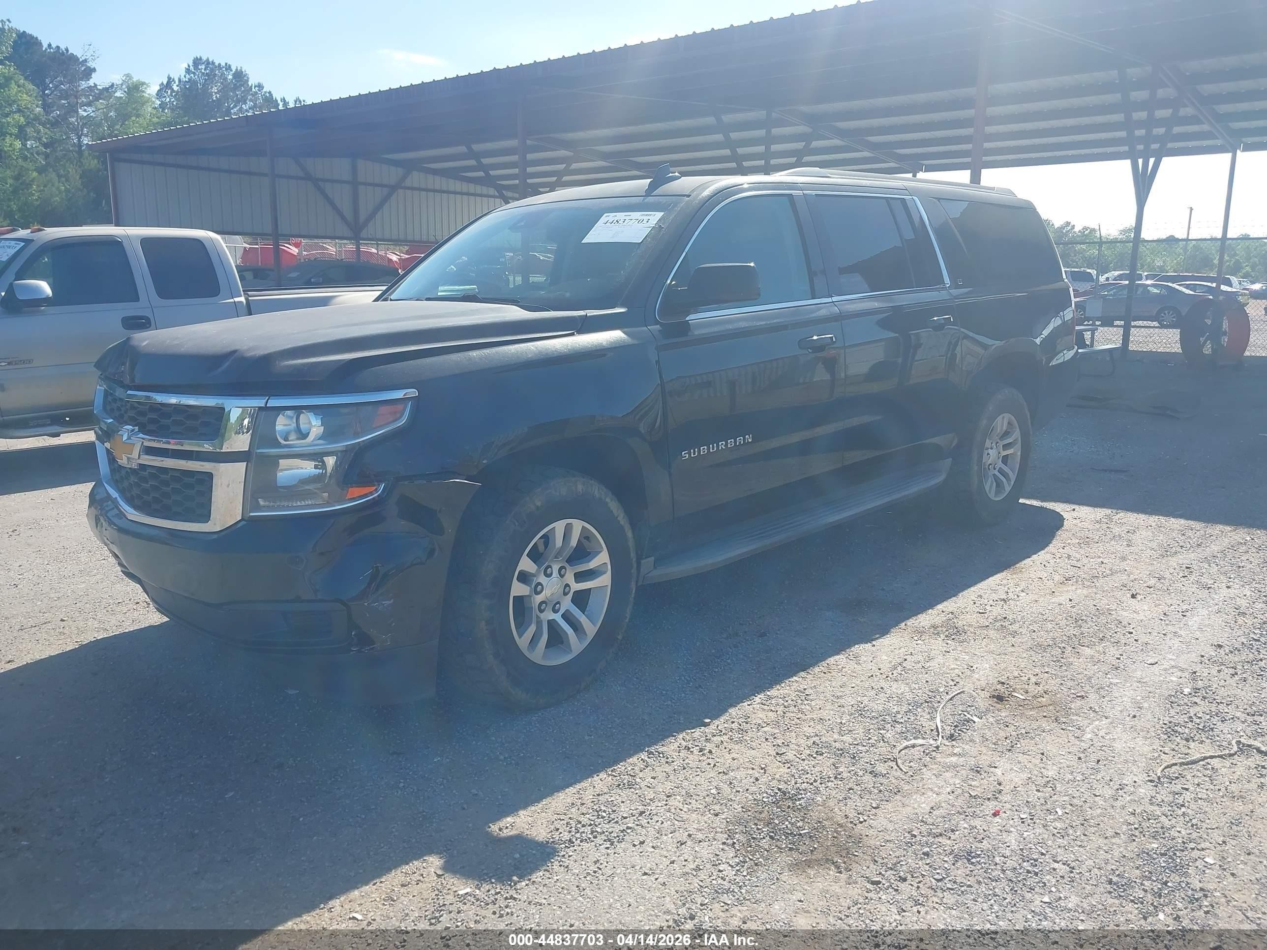 2015 Chevrolet Suburban 1500 Lt Black vin: 1GNSCJKC0FR556866